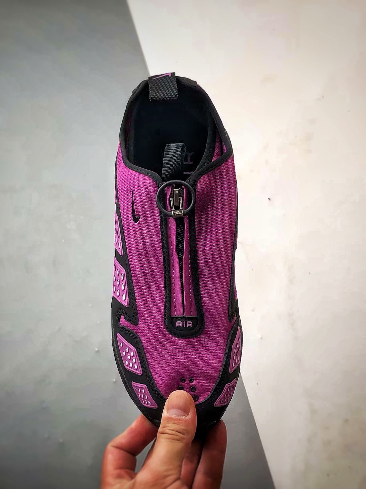 200 NK Air Max Sunder 黑紫 解构机能风全掌气垫休闲跑步鞋