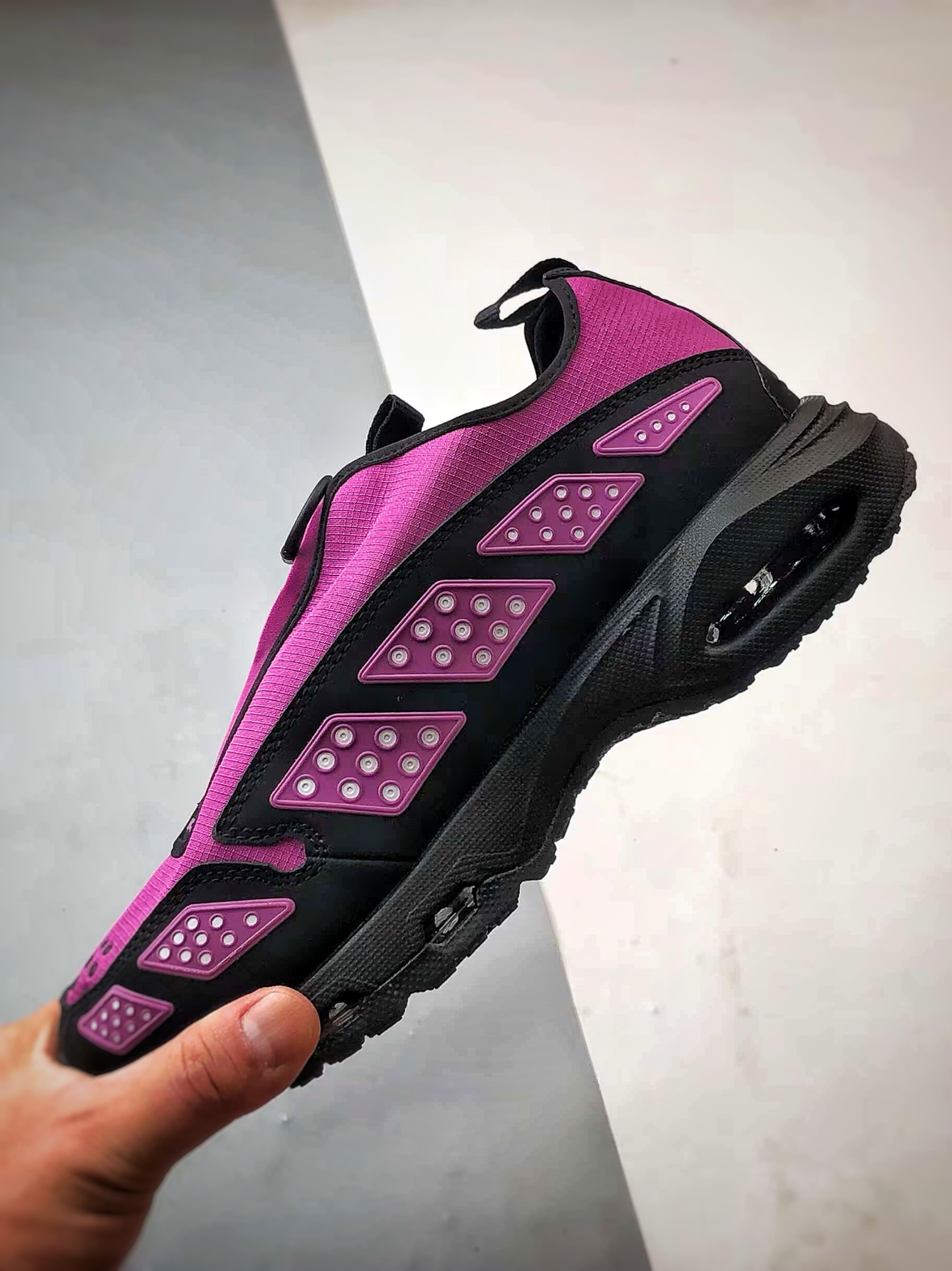 200 NK Air Max Sunder 黑紫 解构机能风全掌气垫休闲跑步鞋