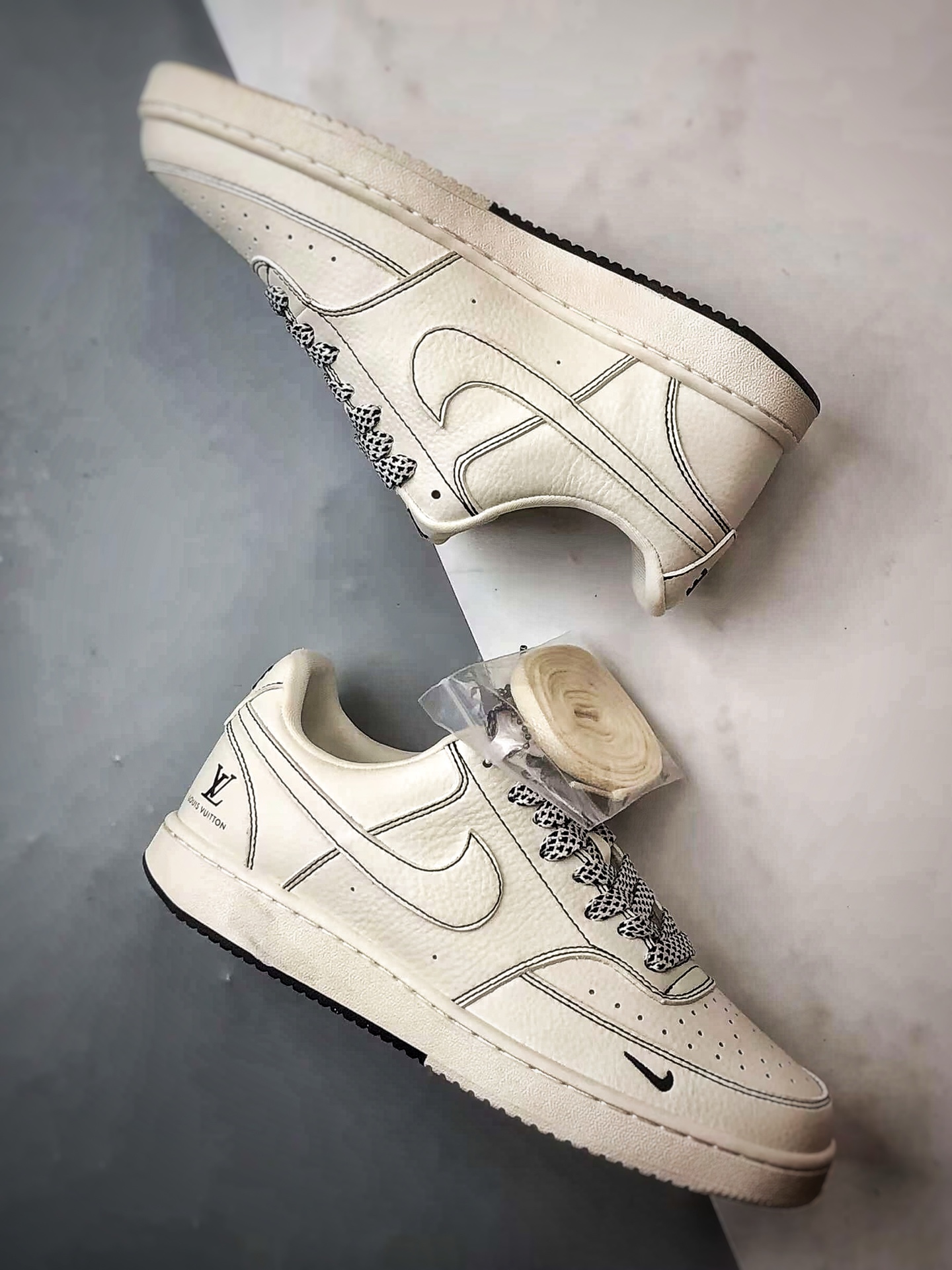 280 LV x Air Force 1 Low 米白黑线 CS5288-016