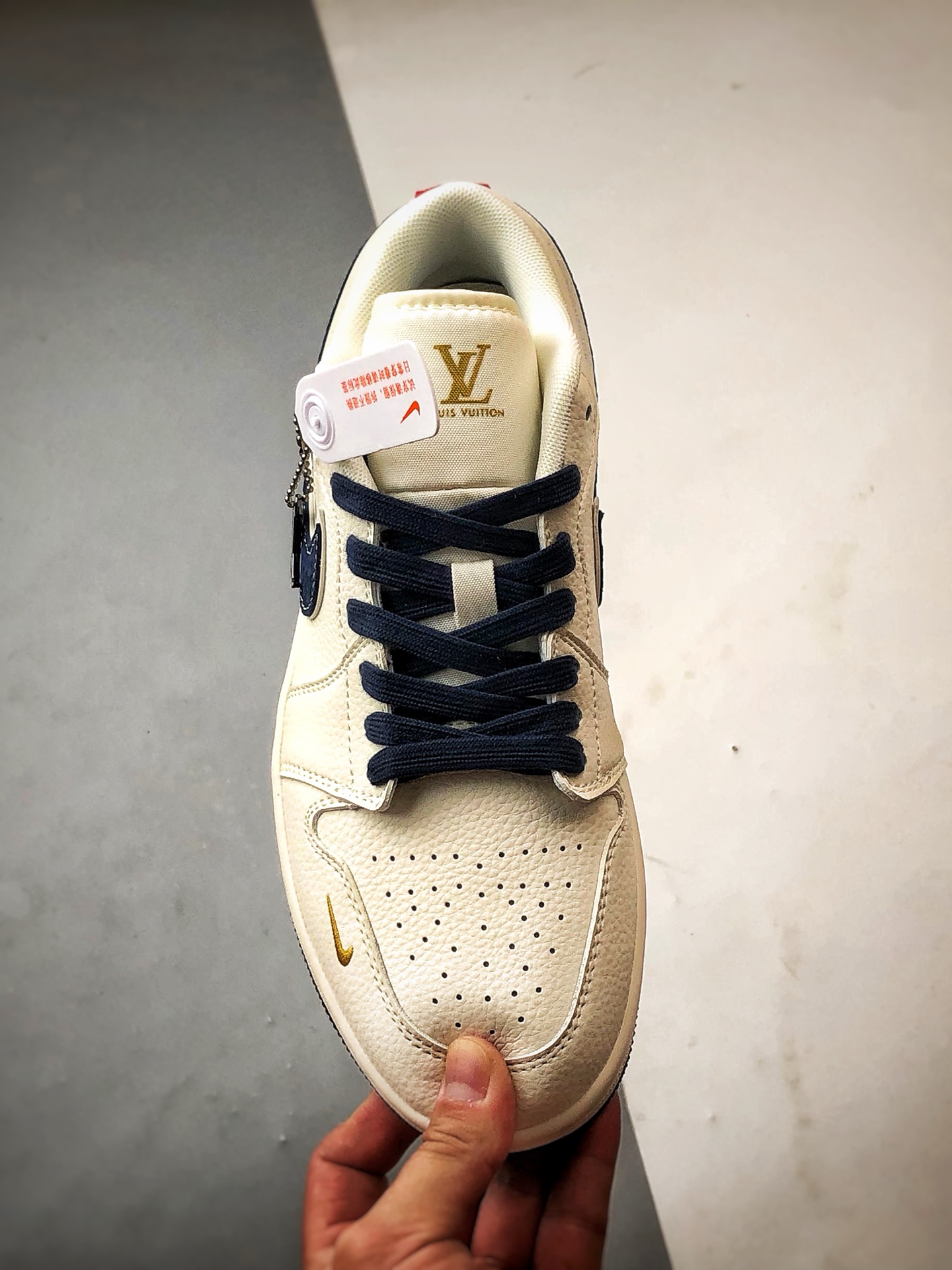 290 Air Jordan 1 Low OG ”高端定制” LV米白深蓝小金钩 XX3168-171