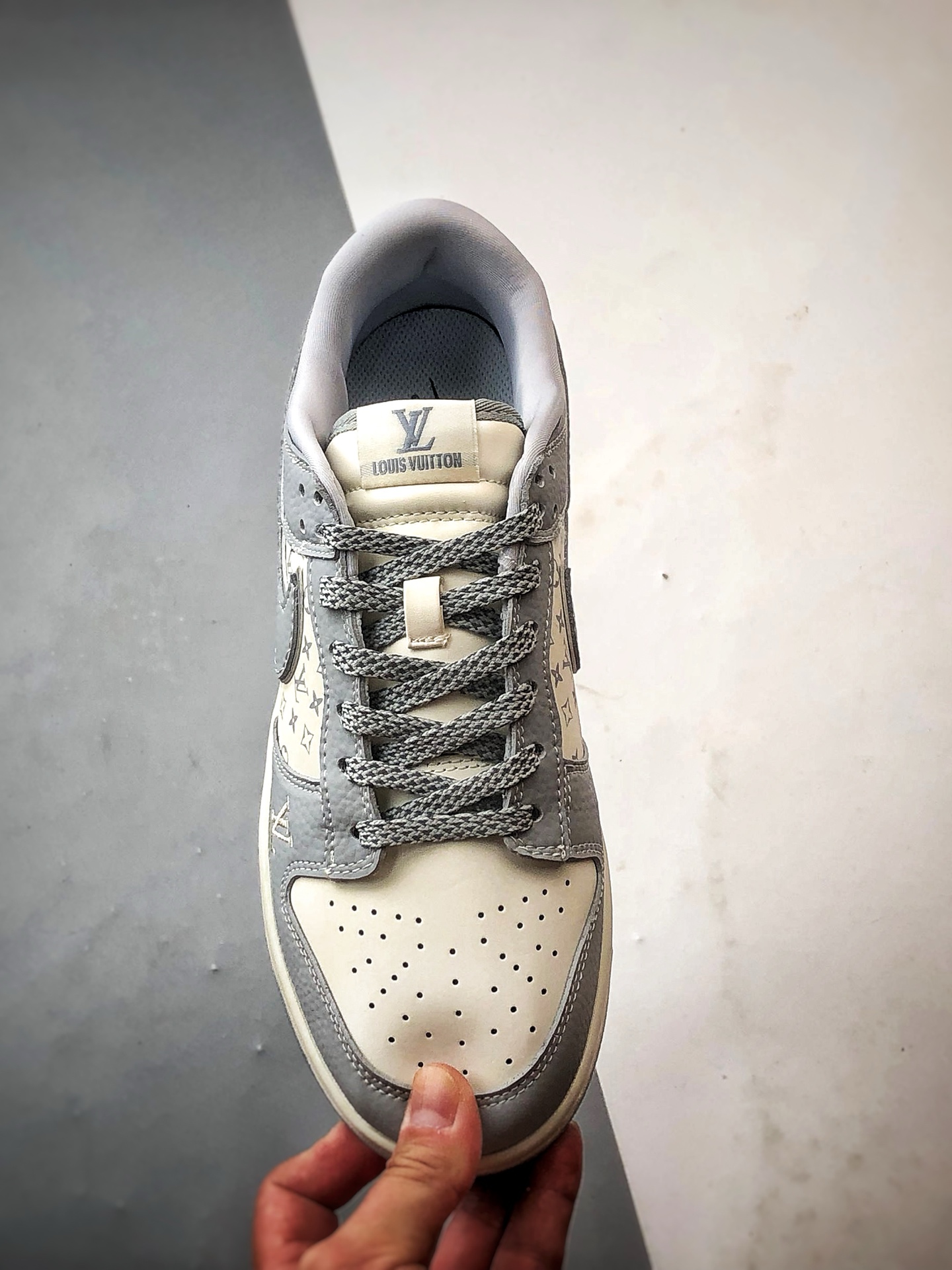 290 NK Dunk Low Retro ”DIY高端定制” LV印花米白灰 低帮休闲运动板鞋 SC9207-426