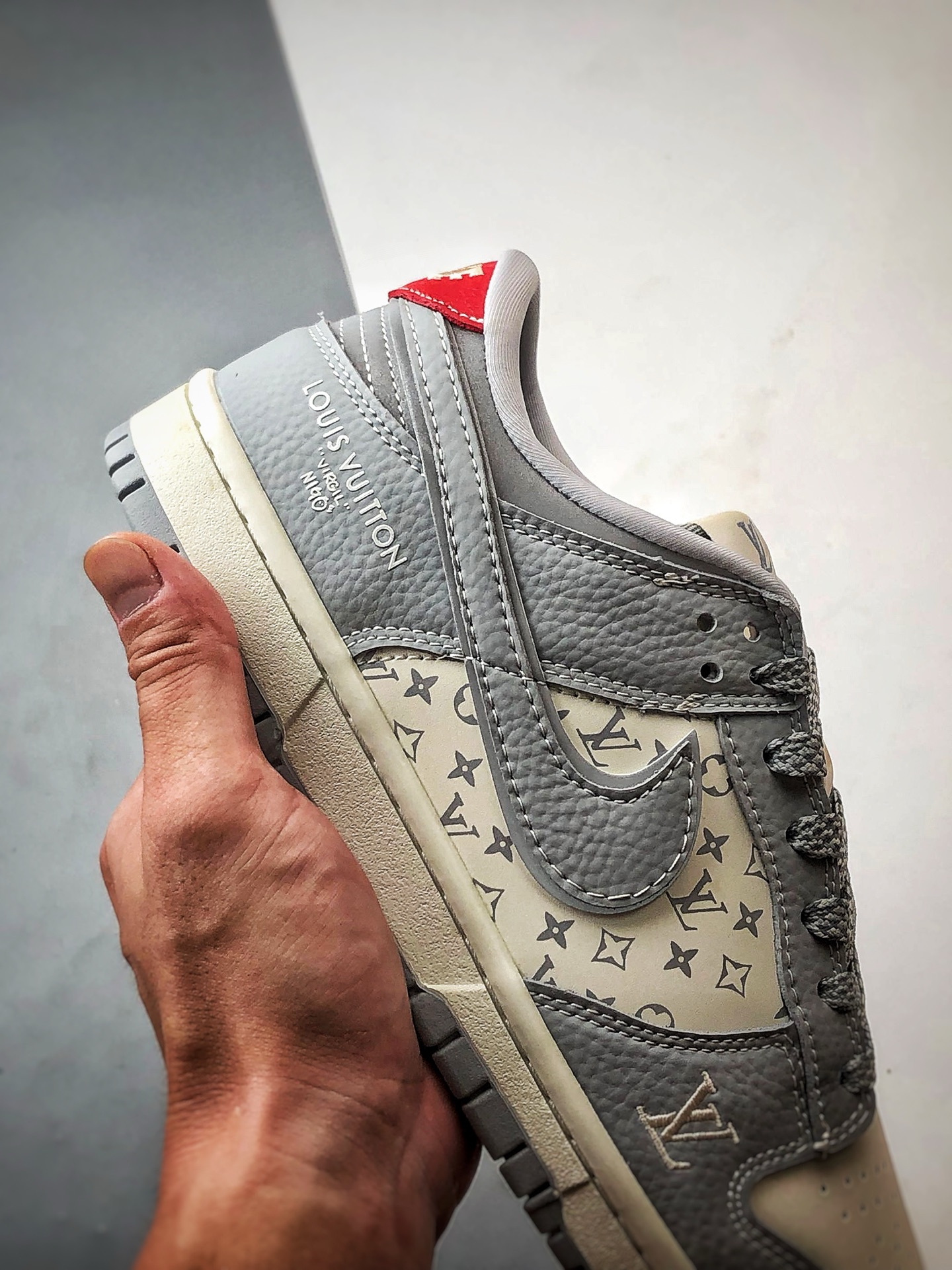 290 NK Dunk Low Retro ”DIY高端定制” LV印花米白灰 低帮休闲运动板鞋 SC9207-426