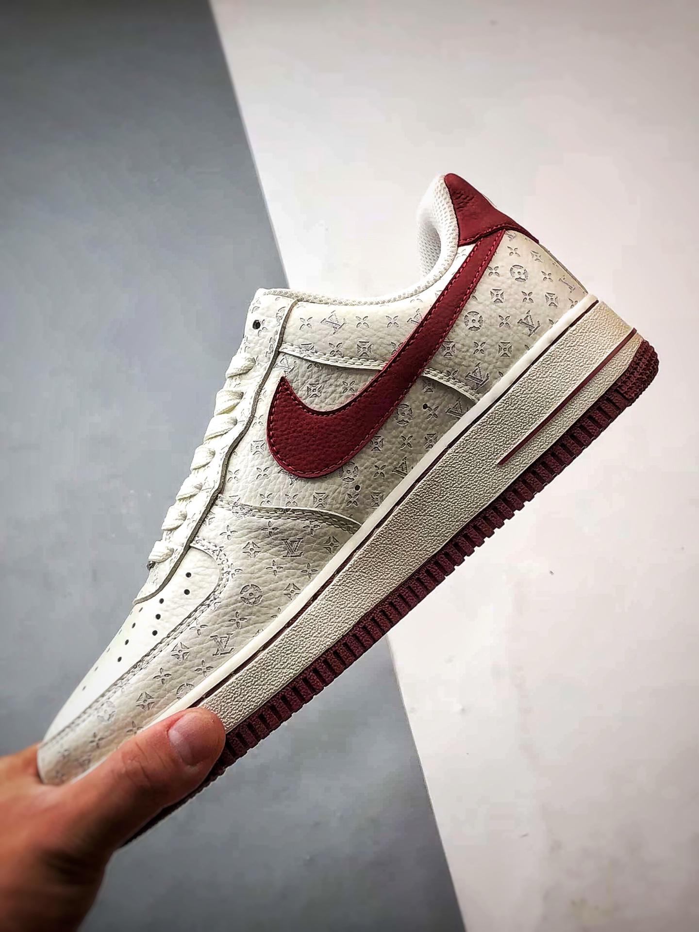 280 LV x Air Force 1 Low 老花白红 LW9279-015-Chinese UA Cheap High Quatity Brand Clothes Bags handbags Sneakers wholesale wholesaler seller from China Factory suppliers Fashion Clothing Shoes best Quality Beautiful Price 280 LV x Air Force 1 Low 老花白红 LW9279-015