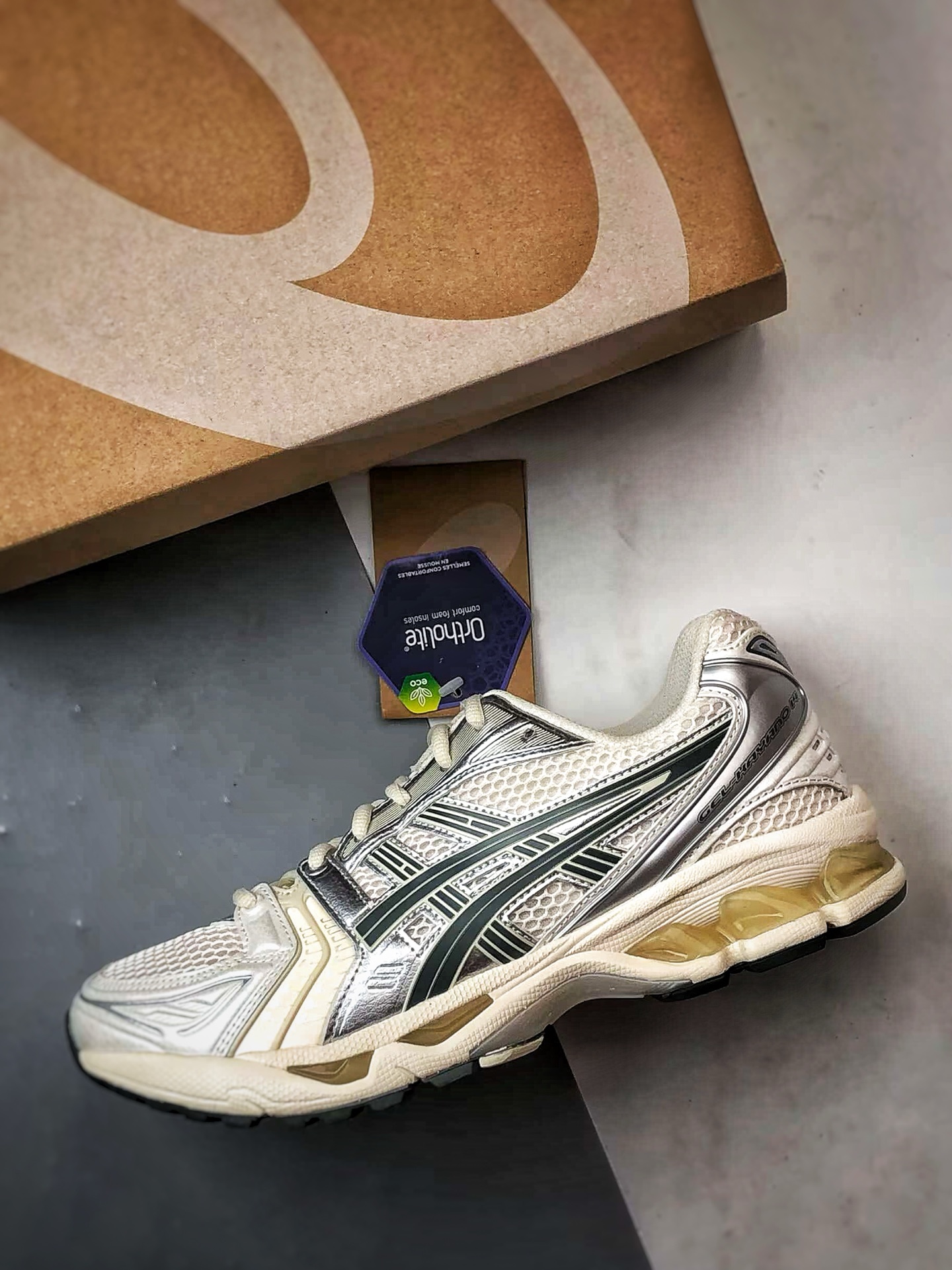 320 Asics Gel-Kayano 14系列 米白 复古街头休闲运动跑步鞋 1201A019-200