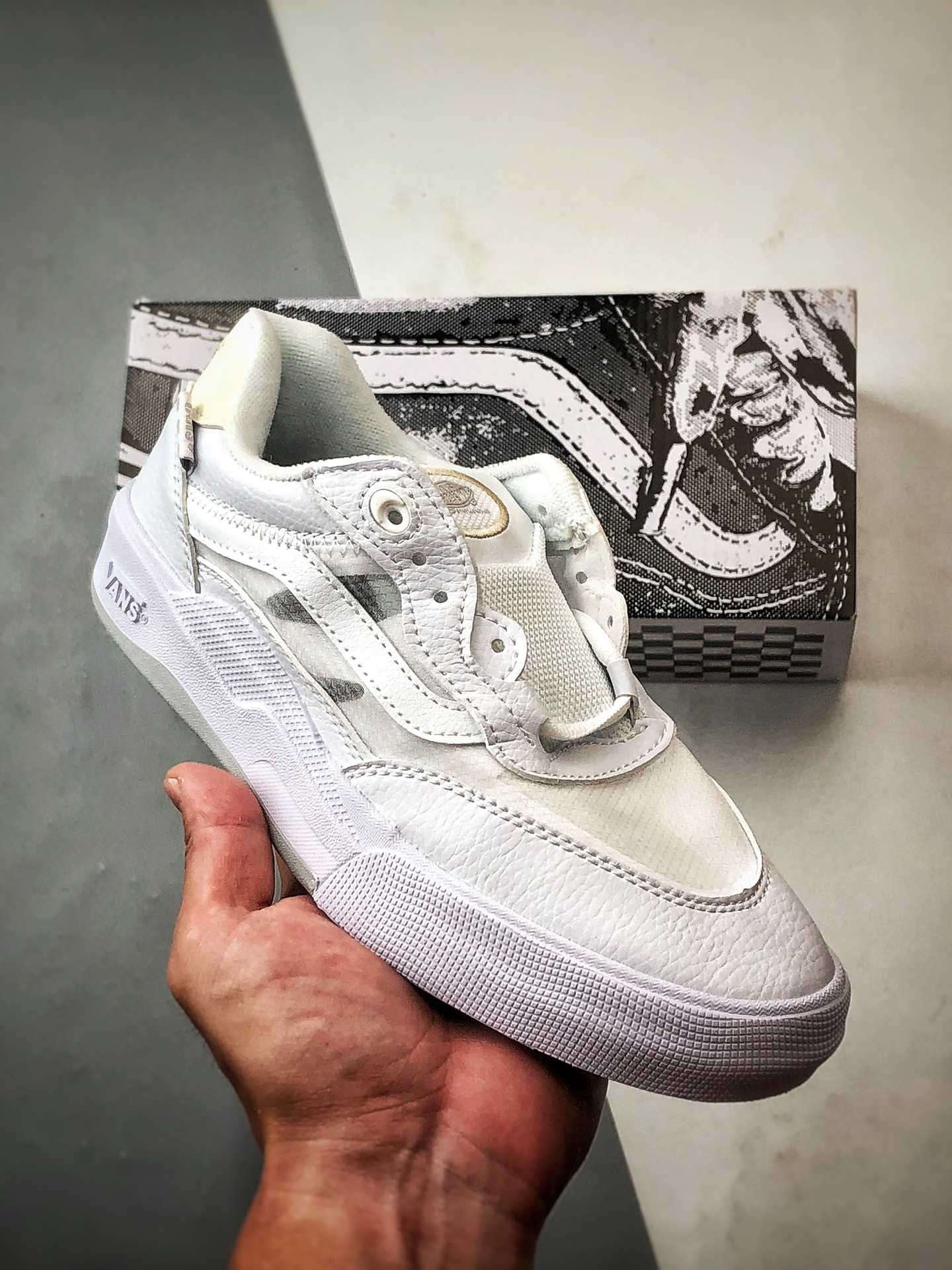 170 Vans Wayvee Skate 白色 万斯官方 防滑耐磨减震滑板鞋