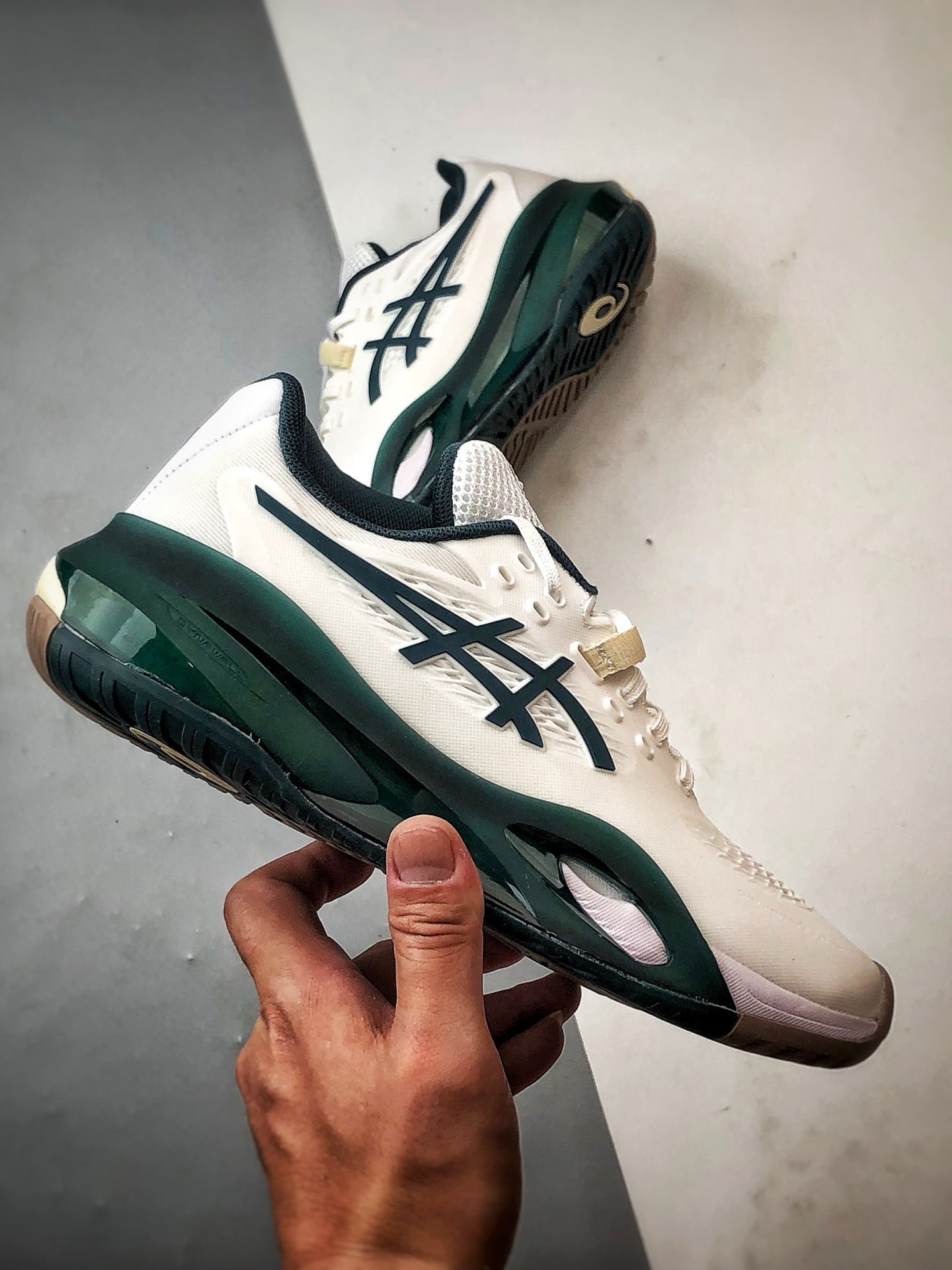 220 Asics Gel-Resolution X 白绿 亚瑟士运动休闲透气专业网球鞋 1041A481-111