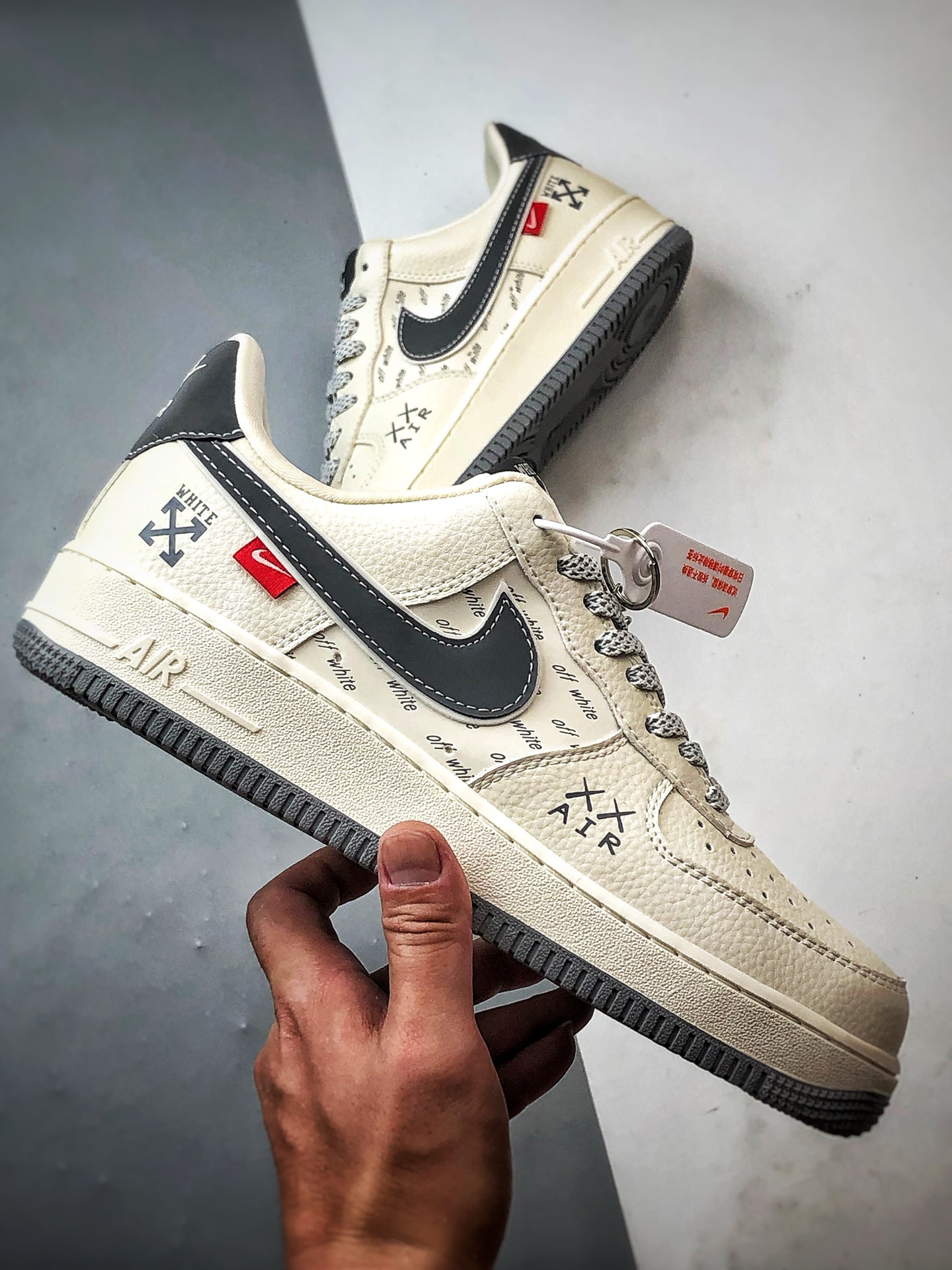 280 OW x Air Force 1 Low 米白灰 KJ1688-004-Chinese UA Cheap High Quatity Brand Clothes Bags handbags Sneakers wholesale wholesaler seller from China Factory suppliers Fashion Clothing Shoes best Quality Beautiful Price 280 OW x Air Force 1 Low 米白灰 KJ1688-004