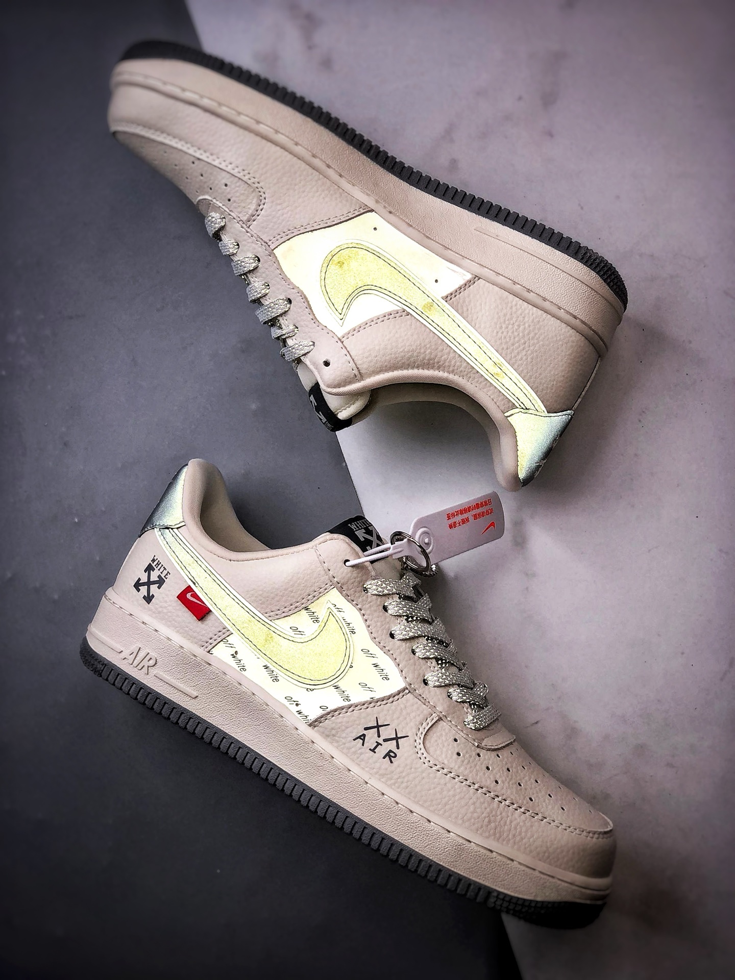 280 OW x Air Force 1 Low 米白灰 KJ1688-004-Chinese UA Cheap High Quatity Brand Clothes Bags handbags Sneakers wholesale wholesaler seller from China Factory suppliers Fashion Clothing Shoes best Quality Beautiful Price 280 OW x Air Force 1 Low 米白灰 KJ1688-004