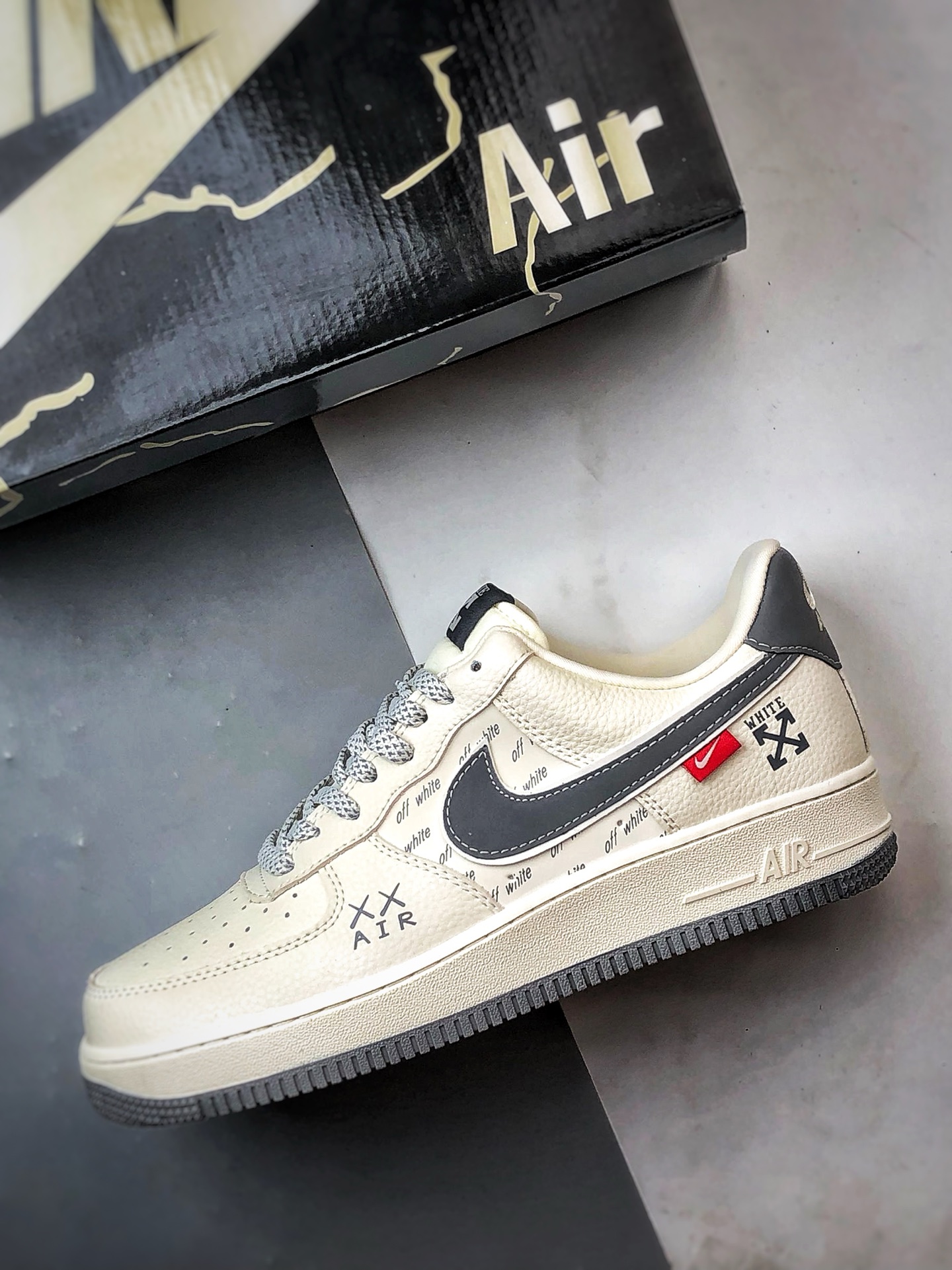 280 OW x Air Force 1 Low 米白灰 KJ1688-004-Chinese UA Cheap High Quatity Brand Clothes Bags handbags Sneakers wholesale wholesaler seller from China Factory suppliers Fashion Clothing Shoes best Quality Beautiful Price 280 OW x Air Force 1 Low 米白灰 KJ1688-004