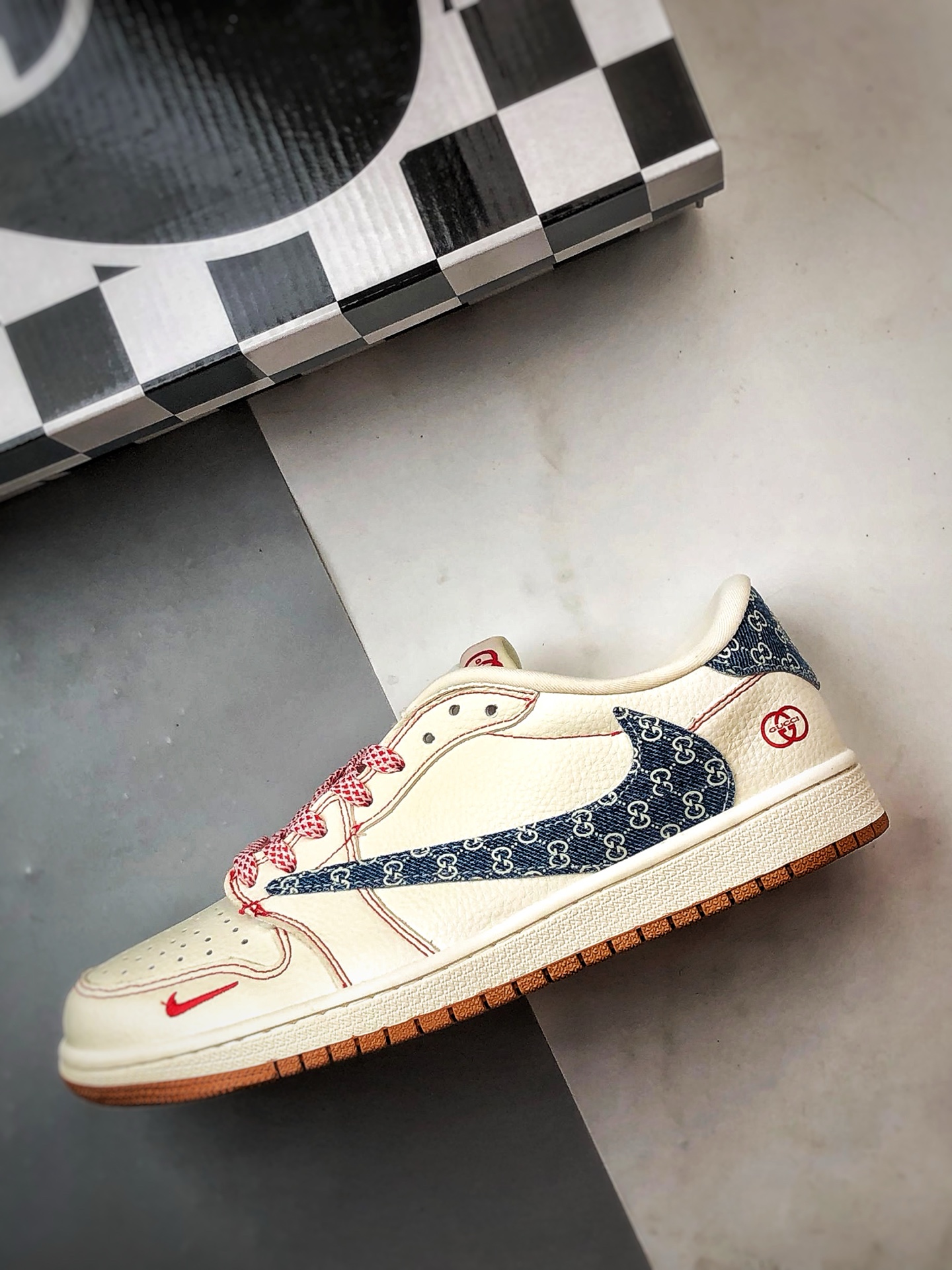 290 Air Jordan 1 Low OG ”高端定制” 古驰米红蓝印花倒钩 XQ1979-001-Chinese UA Cheap High Quatity Brand Clothes Bags handbags Sneakers wholesale wholesaler seller from China Factory suppliers Fashion Clothing Shoes best Quality Beautiful Price 290 Air Jordan 1 Low OG ”高端定制” 古驰米红蓝印花倒钩 XQ1979-001