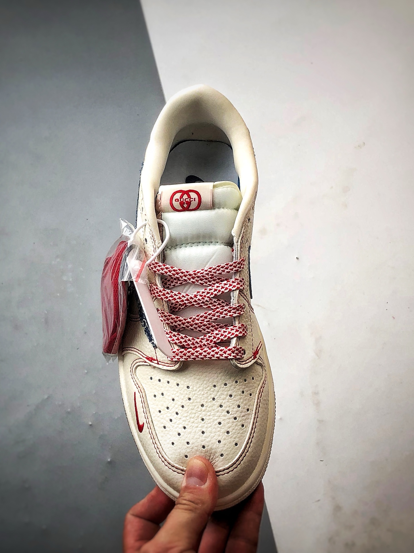 290 Air Jordan 1 Low OG ”高端定制” 古驰米红蓝印花倒钩 XQ1979-001-Chinese UA Cheap High Quatity Brand Clothes Bags handbags Sneakers wholesale wholesaler seller from China Factory suppliers Fashion Clothing Shoes best Quality Beautiful Price 290 Air Jordan 1 Low OG ”高端定制” 古驰米红蓝印花倒钩 XQ1979-001