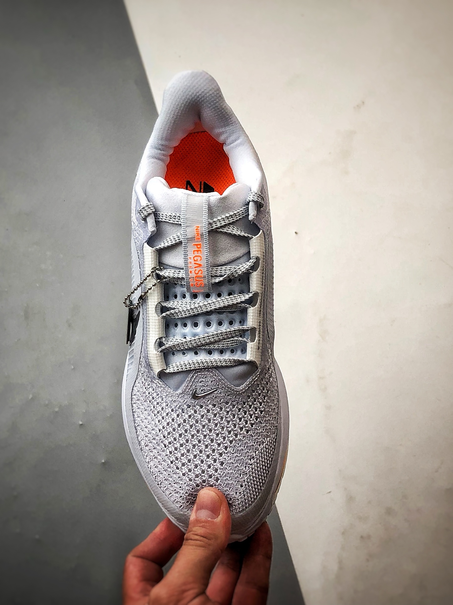 280 市售最强版本 欢迎对比 NK Pegasus Premium系列 灰白橙 全掌气垫纤维气柱网面跑步鞋 HQ2592-002