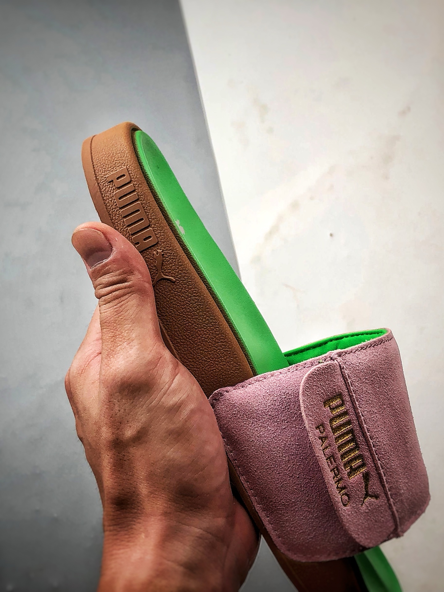 130 Puma Leadcat 2.0 粉金绿 彪马轻便舒适一字拖鞋