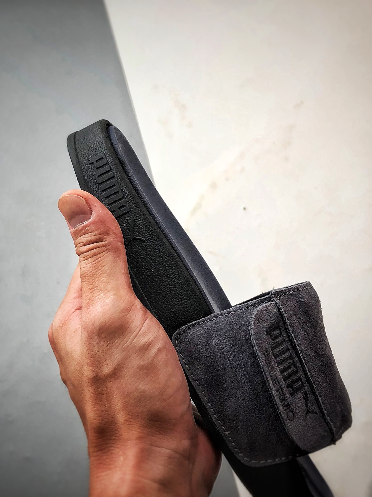 130 Puma Leadcat 2.0 黑蓝 彪马轻便舒适一字拖鞋