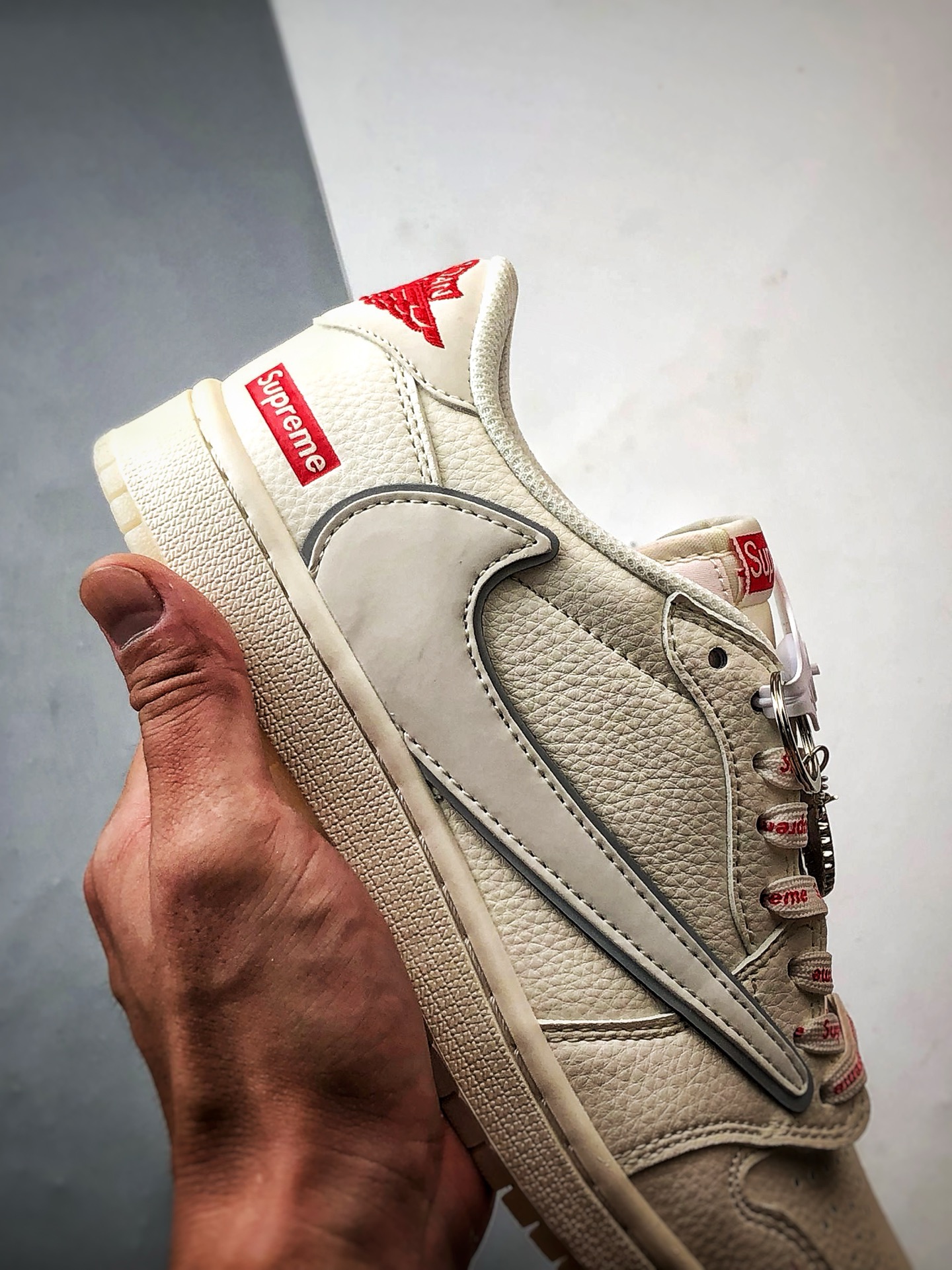 290 Air Jordan 1 Low OG ”高端定制” Sup米白红倒钩 XX3168-188