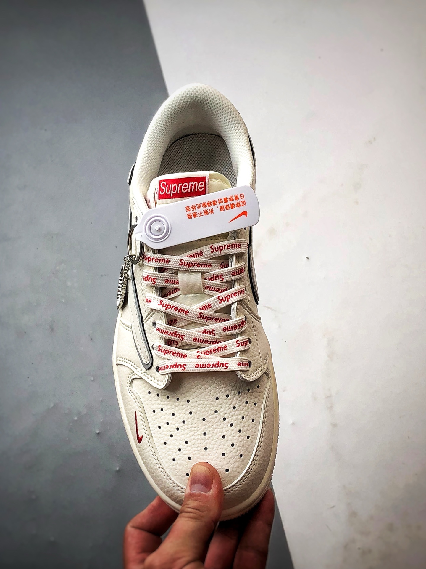 290 Air Jordan 1 Low OG ”高端定制” Sup米白红倒钩 XX3168-188