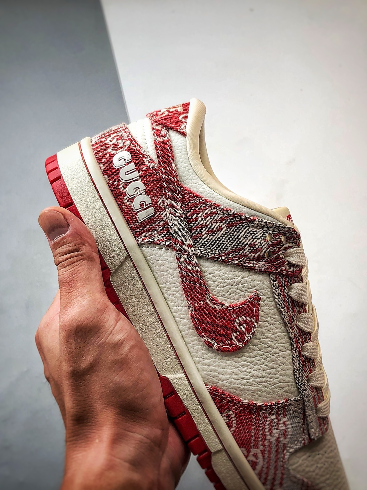 290 NK Dunk Low Retro ”DIY高端定制” 迪奥老花牛仔红白 低帮休闲运动板鞋 SC9207-417