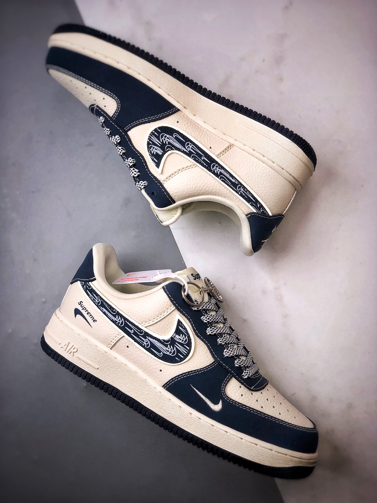 280 Sup x Air Force 1 Low 米白蓝涂鸦钩 DF0188-069