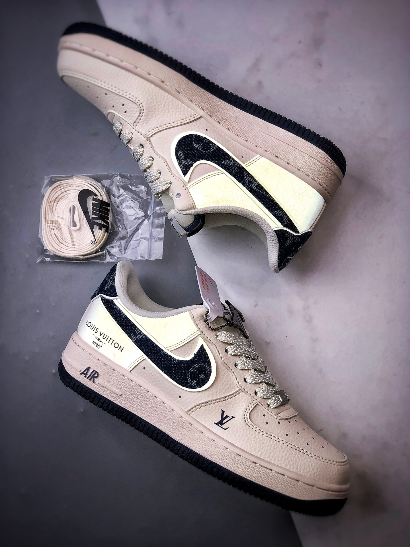 280 LV x Air Force 1 Low 白蓝牛仔钩 SM6668-102