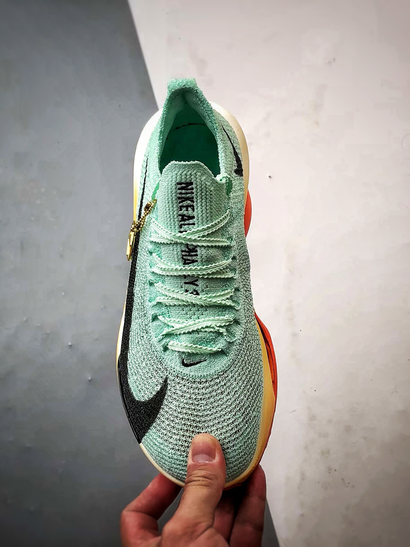 NK Air Zoom Alphafly 3 绿橙色 阿尔法飞行3代系列马拉松轻量竞速运动跑鞋 HJ7041-300