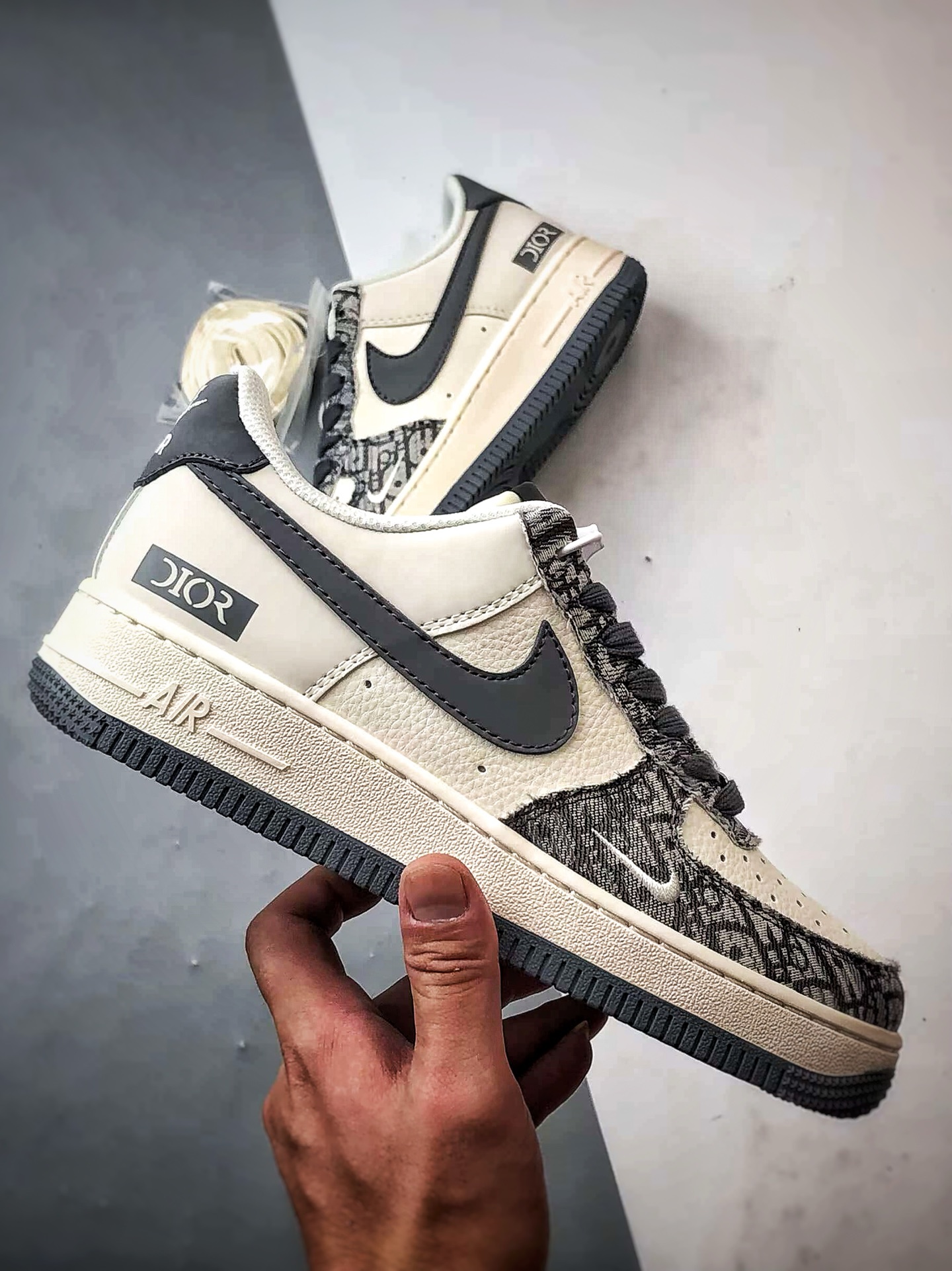 Dior x Air Force 1 Low 老花牛仔灰白 XS1958-580