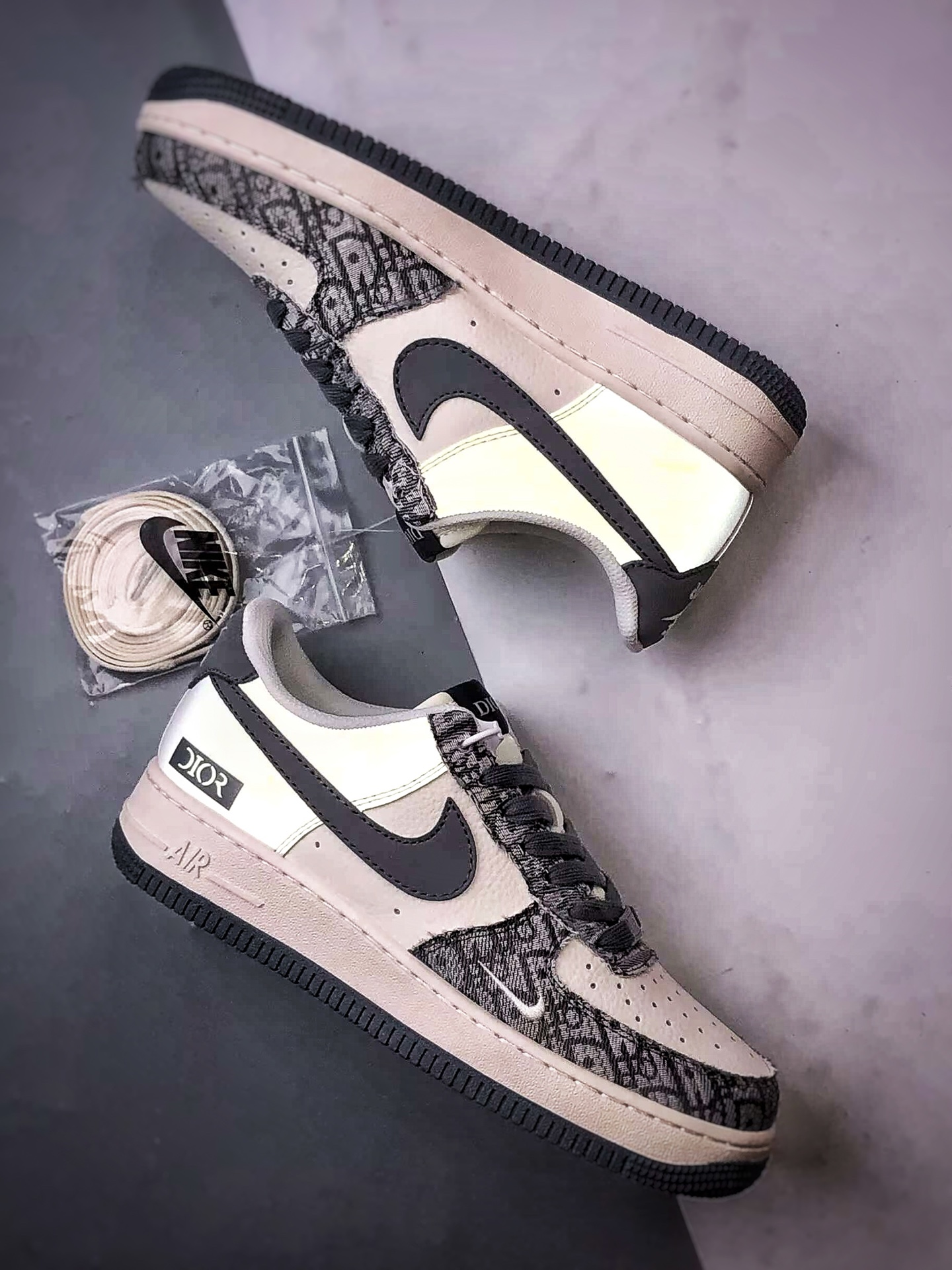 Dior x Air Force 1 Low 老花牛仔灰白 XS1958-580