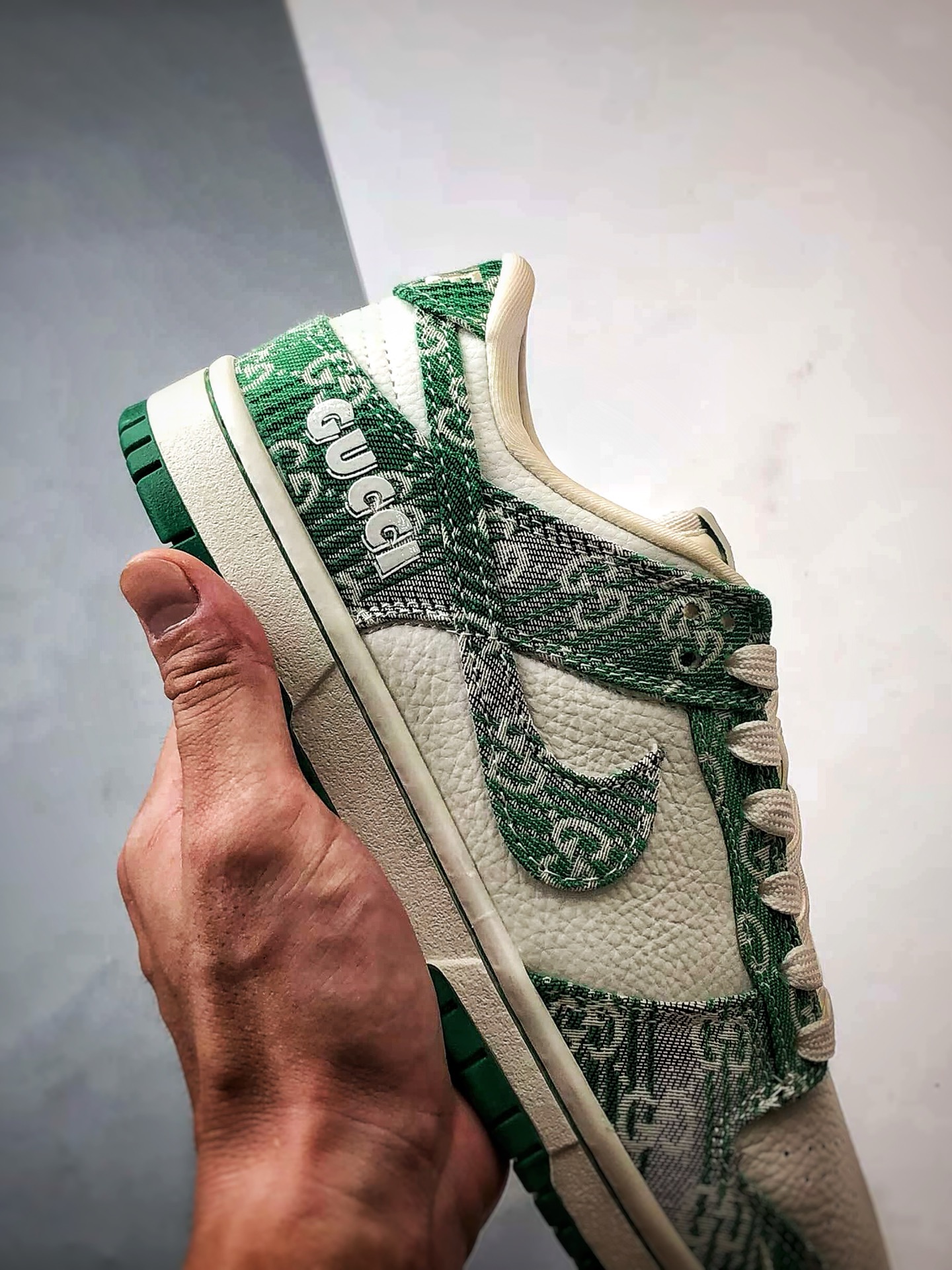 NK Dunk Low Retro ”DIY高端定制” 迪奥老花牛仔绿白 低帮休闲运动板鞋 SC9207-420-莆田鞋,莆田鞋货源,高仿鞋,高仿鞋货源,安福档口,莆田高仿鞋,莆田鞋批发,高仿鞋批发,莆田高仿运动鞋,高仿运动鞋,莆田运动鞋 NK Dunk Low Retro ”DIY高端定制” 迪奥老花牛仔绿白 低帮休闲运动板鞋 SC9207-420