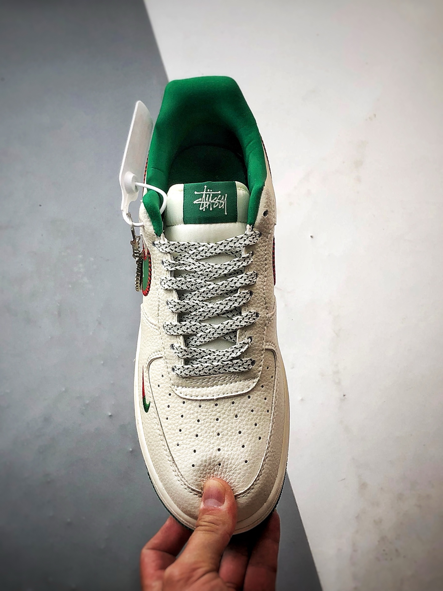 Stussy x Air Force 1 Low 米绿红 KJ1688-002