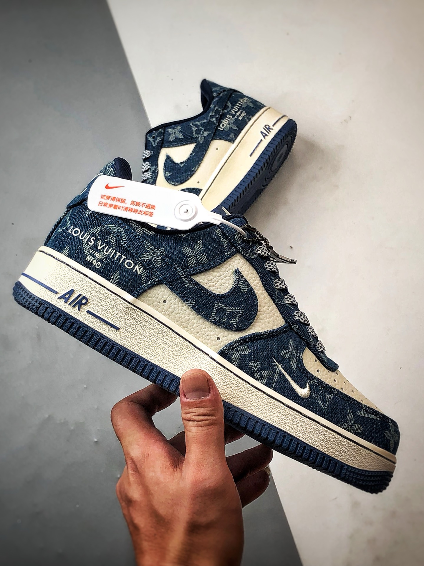 LV x Air Force 1 Low 白蓝牛仔 ZD1988-001