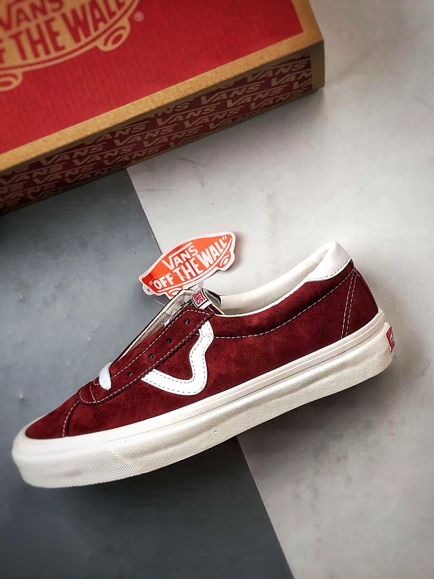 Vans Style 73 DX 安纳海姆 酒红色 万斯官方 复古休闲防滑耐磨滑板鞋 VN0A3WLQQA6