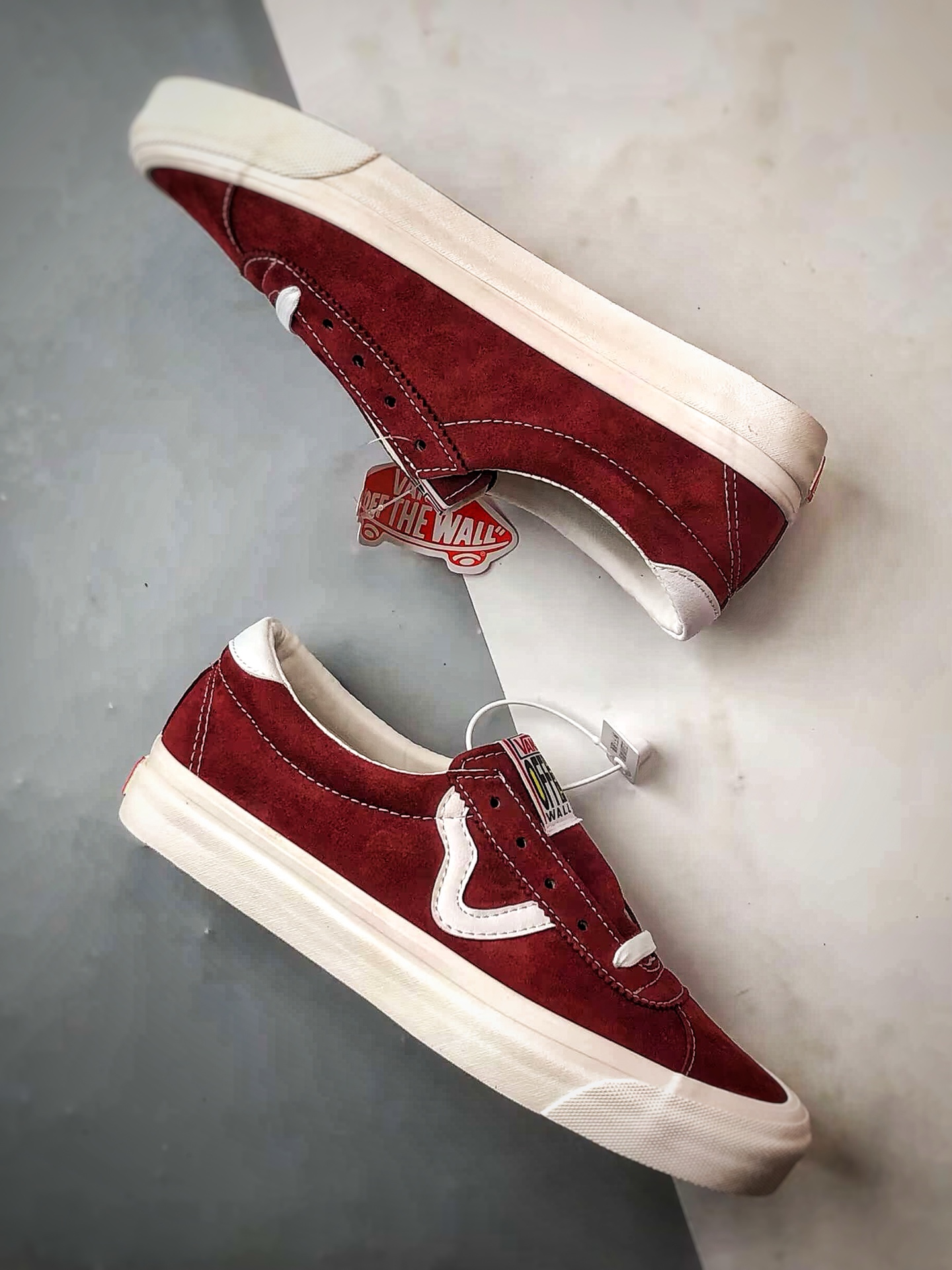 Vans Style 73 DX 安纳海姆 酒红色 万斯官方 复古休闲防滑耐磨滑板鞋 VN0A3WLQQA6