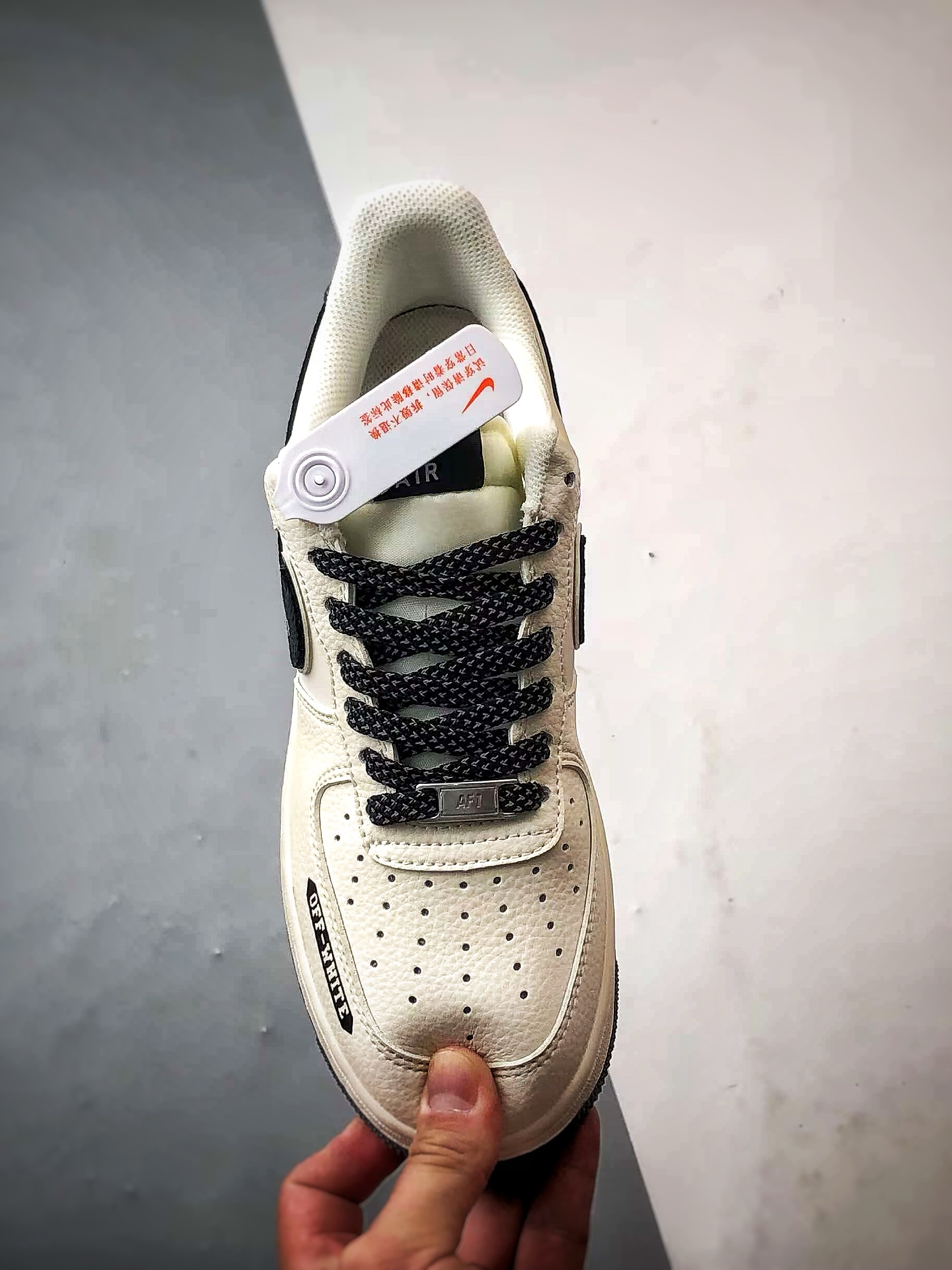 OW x Air Force 1 Low 米白黑 QW5836-005