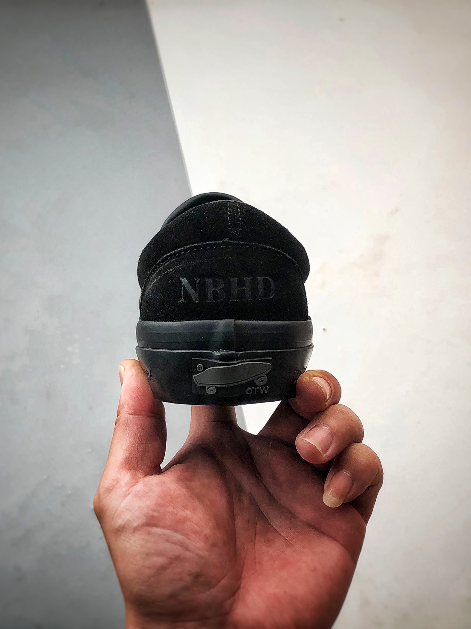 Neighborhood x OTW by Vans Classic Slip-On 98 联名一脚蹬 黑色 VN000EDGBLA