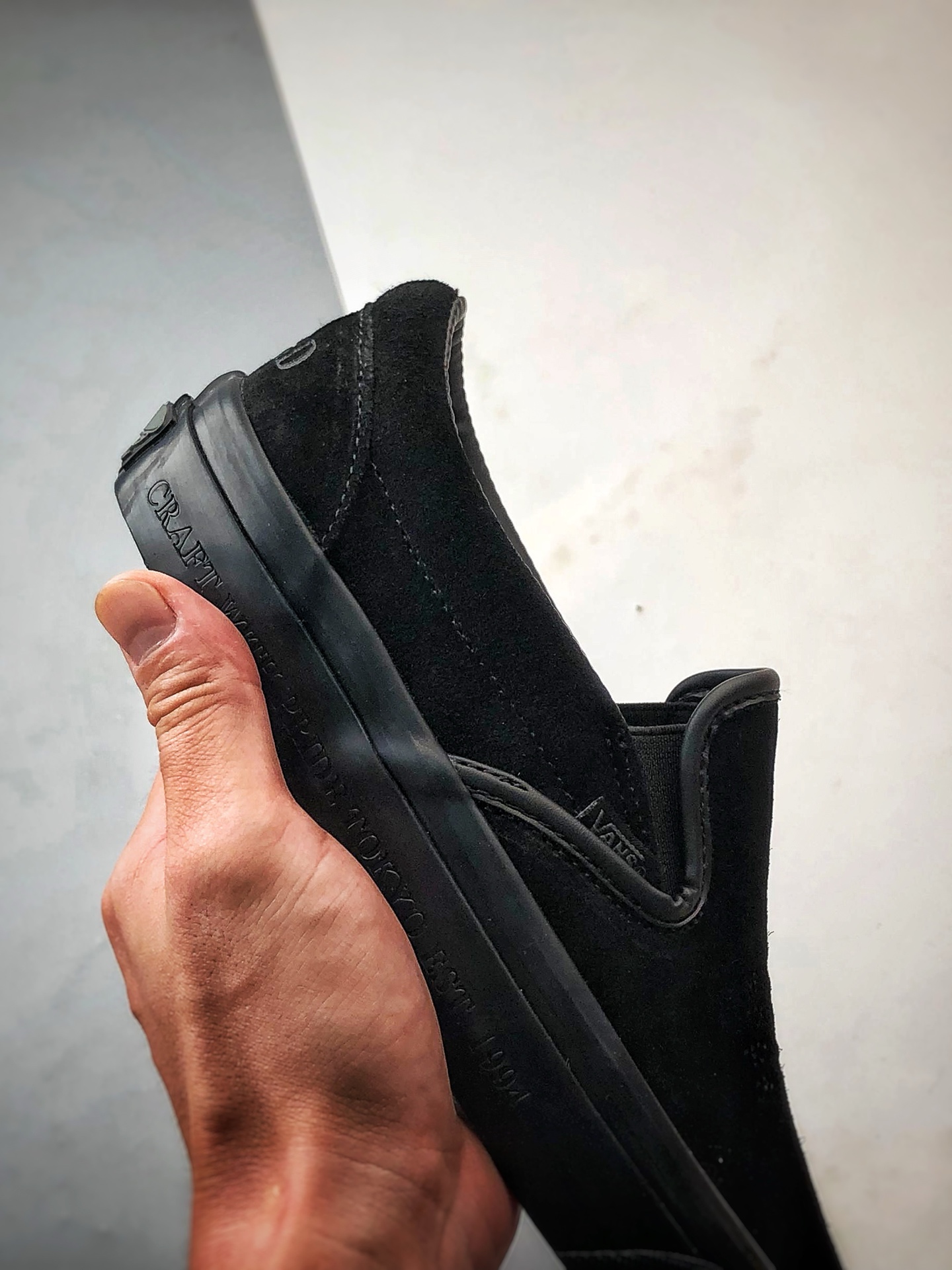 Neighborhood x OTW by Vans Classic Slip-On 98 联名一脚蹬 黑色 VN000EDGBLA