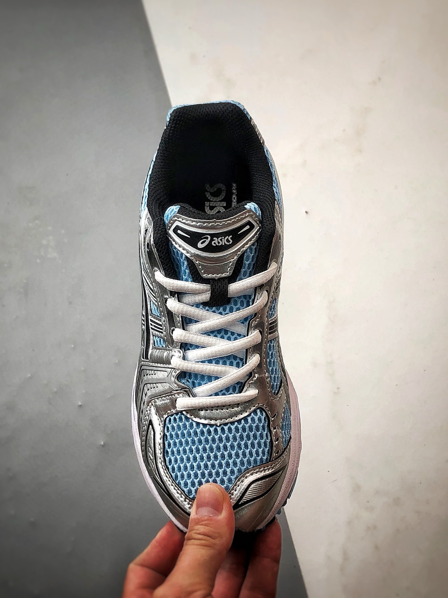 Asics Gel-Kayano 14 白银蓝 亚瑟士14代 纳米纤维气垫百搭休闲运动慢跑鞋 1203A537-400