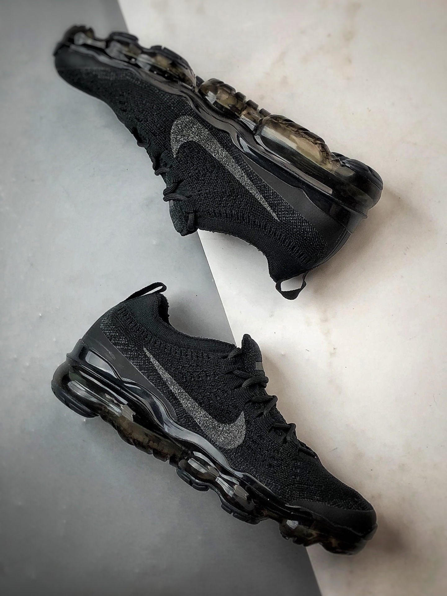 NK Air Vapormax 2023 黑色 全掌长气垫缓震网布低帮跑步鞋 DV1678-003