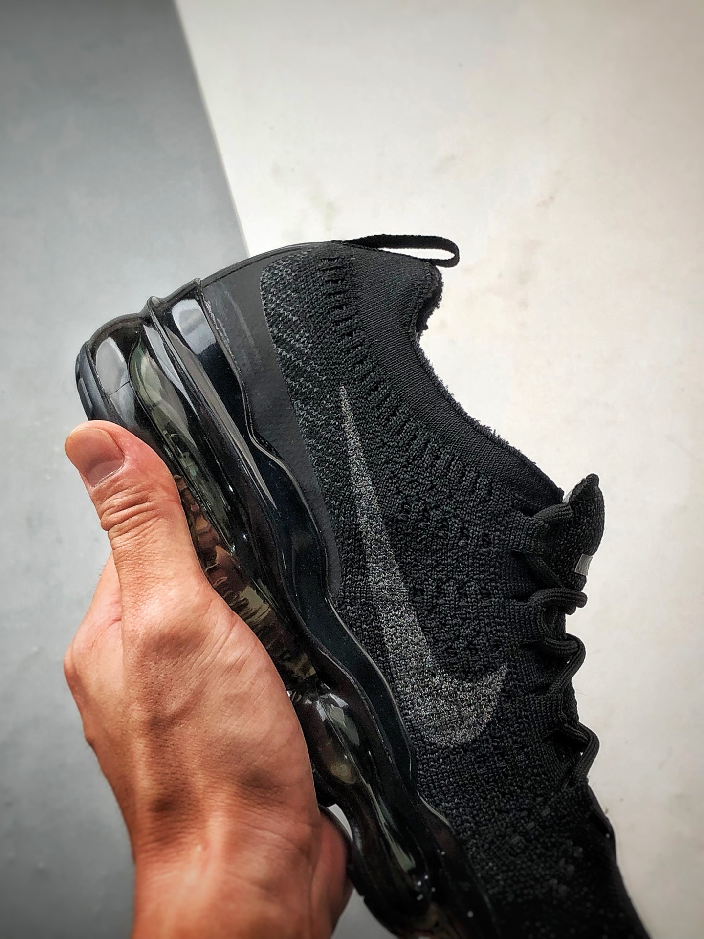 NK Air Vapormax 2023 黑色 全掌长气垫缓震网布低帮跑步鞋 DV1678-003