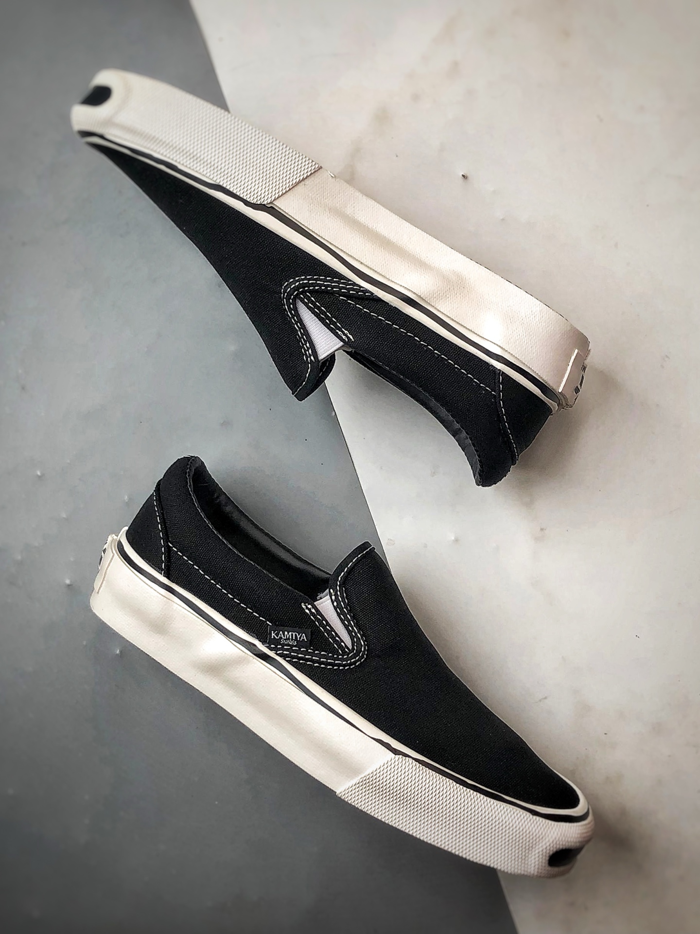 MIHARA YASUHIRO三原康裕 KAMIYA 25ss Cornell Slip-On 日系开口笑懒人一脚蹬休闲帆布鞋