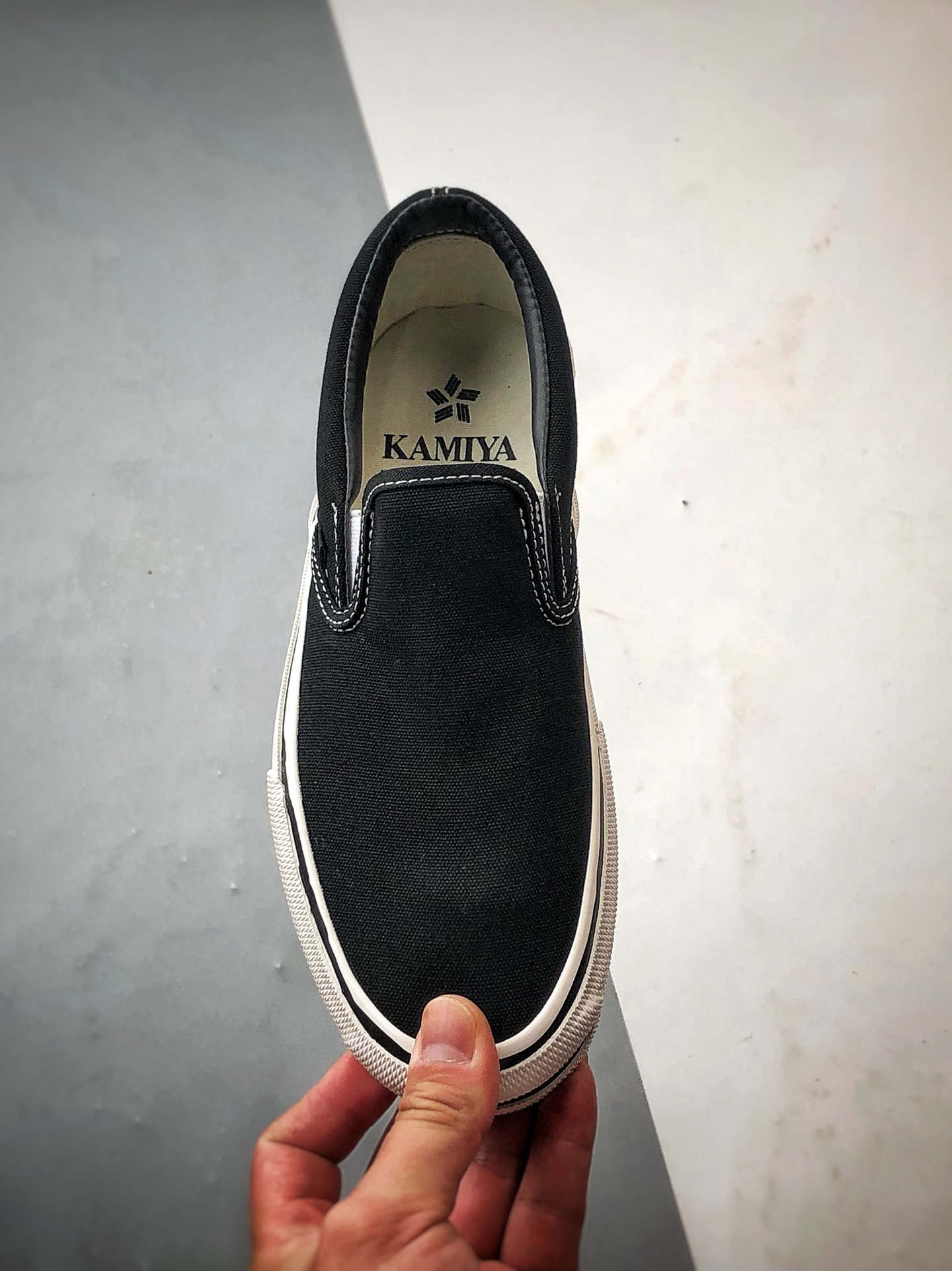 MIHARA YASUHIRO三原康裕 KAMIYA 25ss Cornell Slip-On 日系开口笑懒人一脚蹬休闲帆布鞋