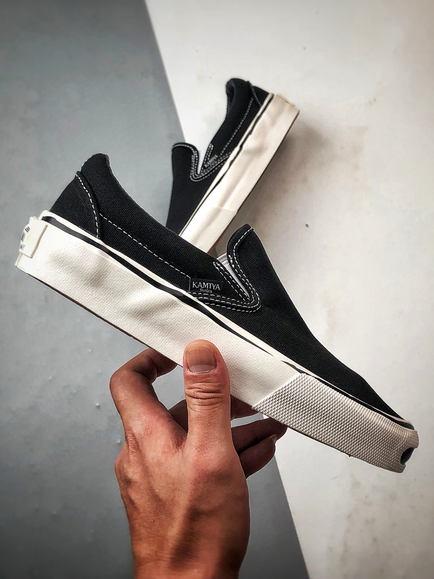 MIHARA YASUHIRO三原康裕 KAMIYA 25ss Cornell Slip-On 日系开口笑懒人一脚蹬休闲帆布鞋