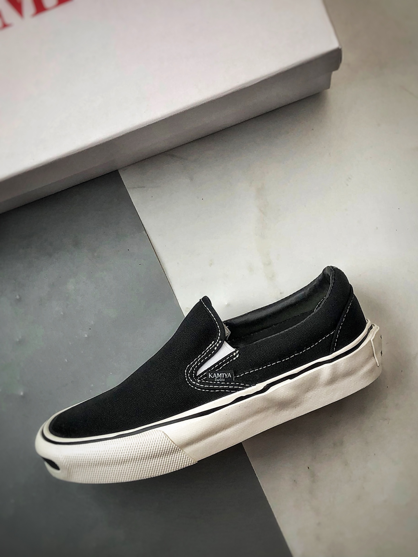 MIHARA YASUHIRO三原康裕 KAMIYA 25ss Cornell Slip-On 日系开口笑懒人一脚蹬休闲帆布鞋