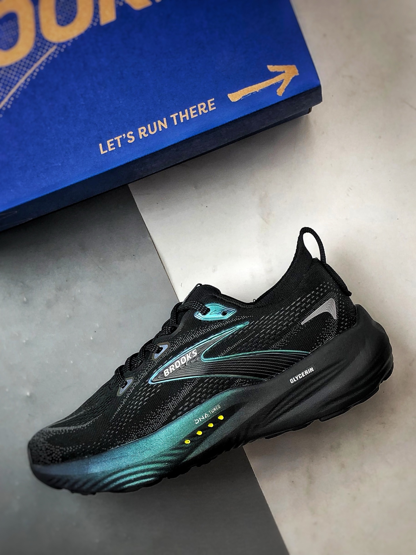 Brooks/布鲁克斯 Glycerin 22 黑紫 甘油22代低帮缓震运动慢跑鞋