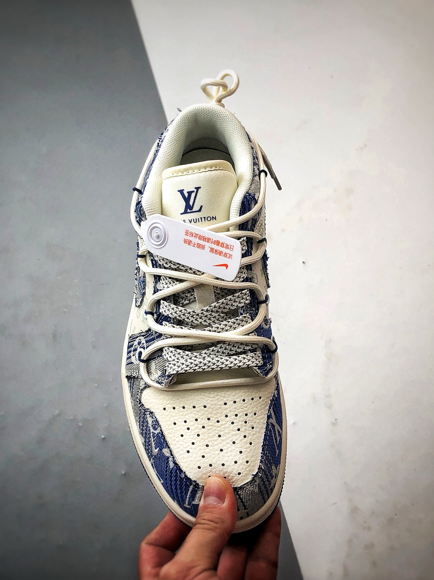 Air Jordan 1 Low OG ”高端定制” LV白蓝牛仔解构 YX5066-373