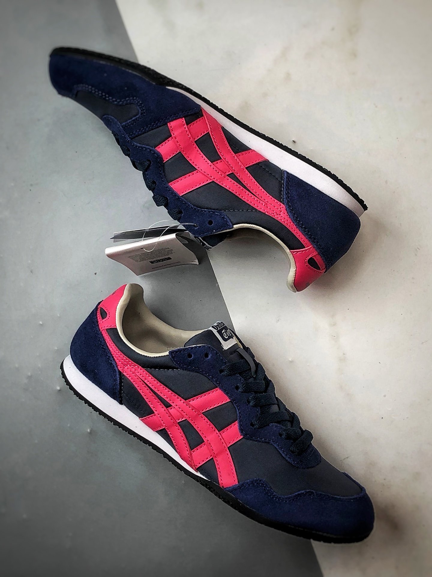 Onitsuka 鬼冢虎 Serrano系列 蓝玫红 潮流舒适轻便生活休闲鞋 1183B400-402