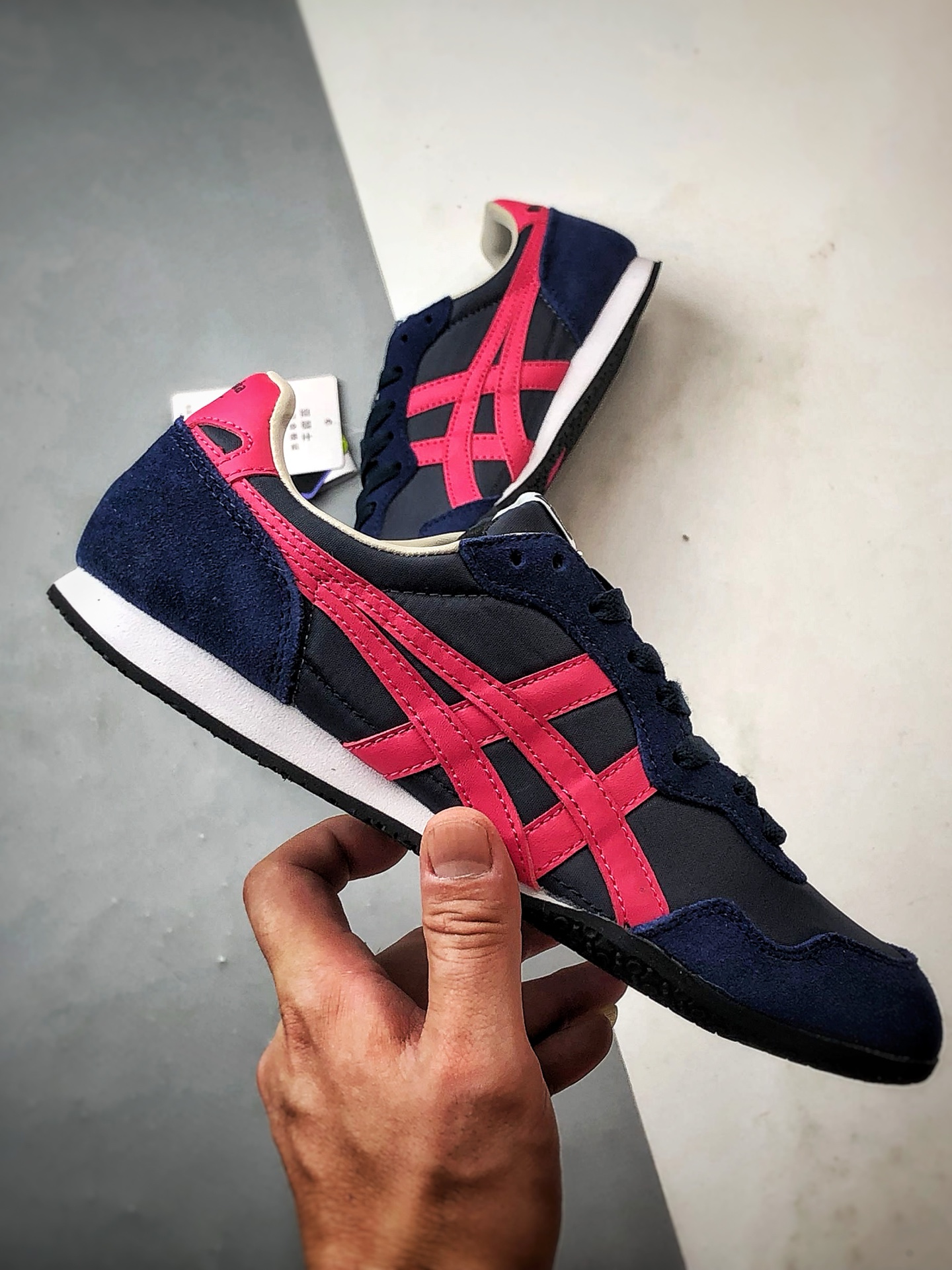 Onitsuka 鬼冢虎 Serrano系列 蓝玫红 潮流舒适轻便生活休闲鞋 1183B400-402