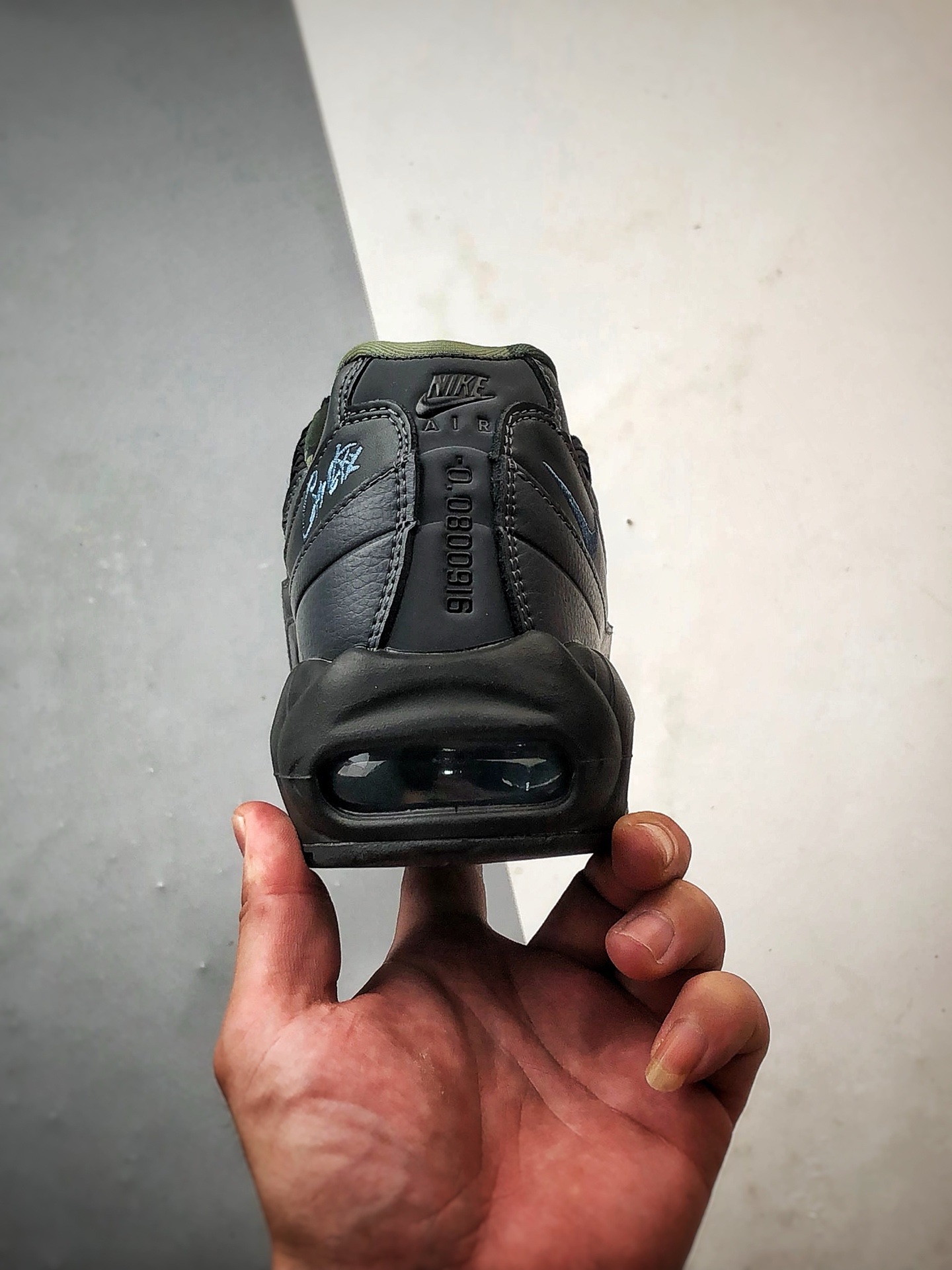 Corteiz x NK Air Max 95 黑蓝 外贸原单 织物气垫轻便低帮跑步鞋 FB2709-002-莆田鞋,莆田鞋货源,高仿鞋,高仿鞋货源,安福档口,莆田高仿鞋,莆田鞋批发,高仿鞋批发,莆田高仿运动鞋,高仿运动鞋,莆田运动鞋 Corteiz x NK Air Max 95 黑蓝 外贸原单 织物气垫轻便低帮跑步鞋 FB2709-002