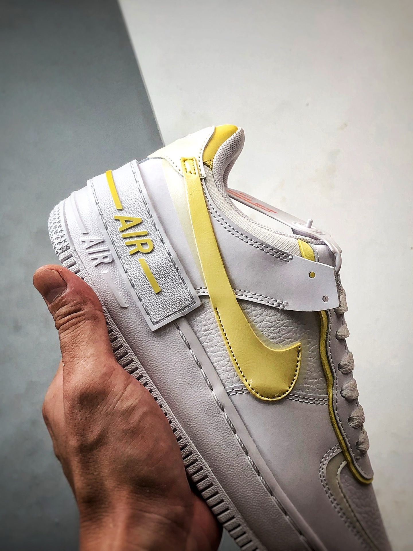 Air Force 1 Shadow 白黄 轻量增高低帮百搭板鞋马卡龙 CI0919-122-莆田鞋,莆田鞋货源,高仿鞋,高仿鞋货源,安福档口,莆田高仿鞋,莆田鞋批发,高仿鞋批发,莆田高仿运动鞋,高仿运动鞋,莆田运动鞋 Air Force 1 Shadow 白黄 轻量增高低帮百搭板鞋马卡龙 CI0919-122