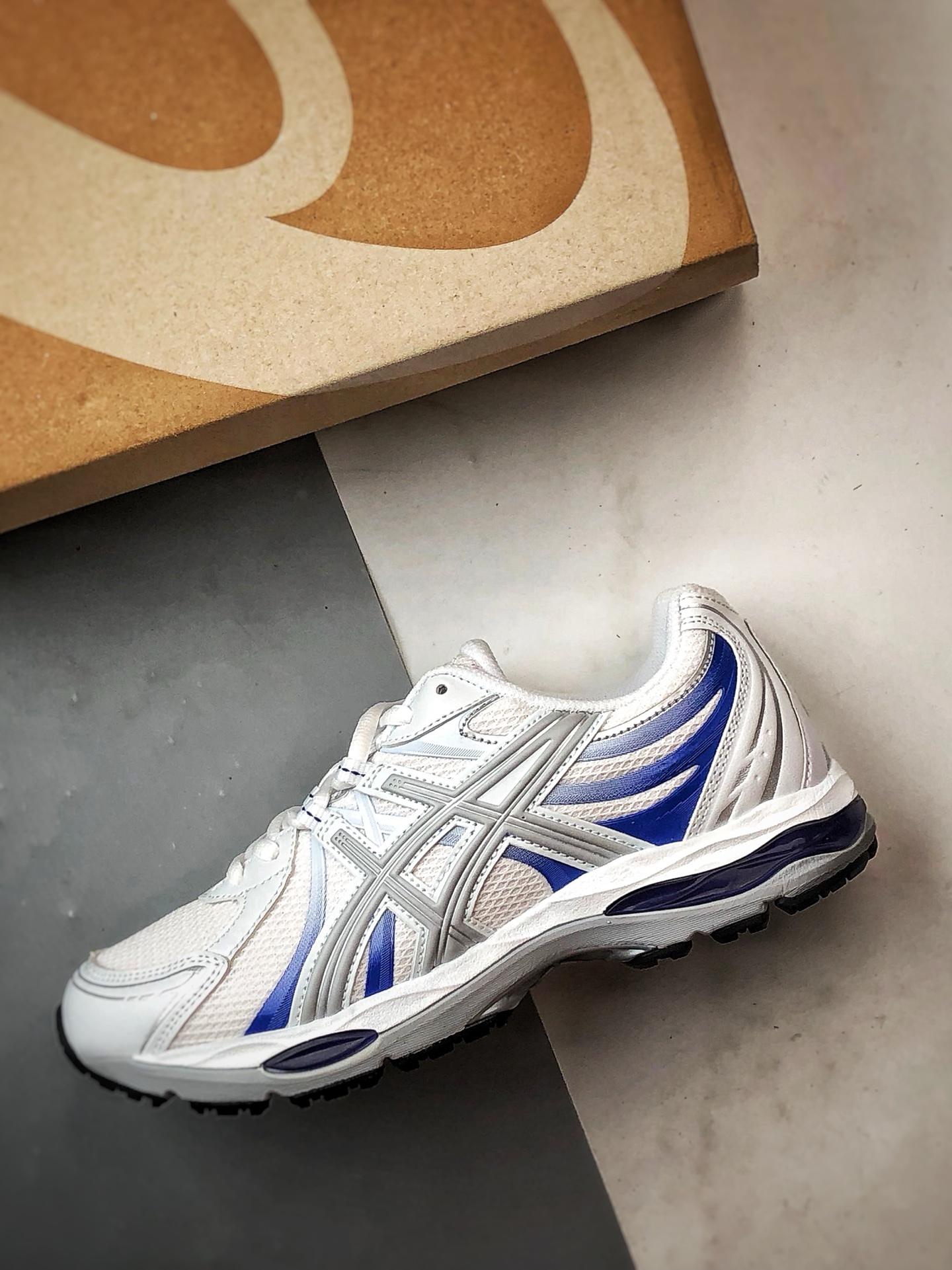 Asics Gel-Sekiran 白蓝 时尚舒适复古休闲运动跑步鞋 1203A711-100