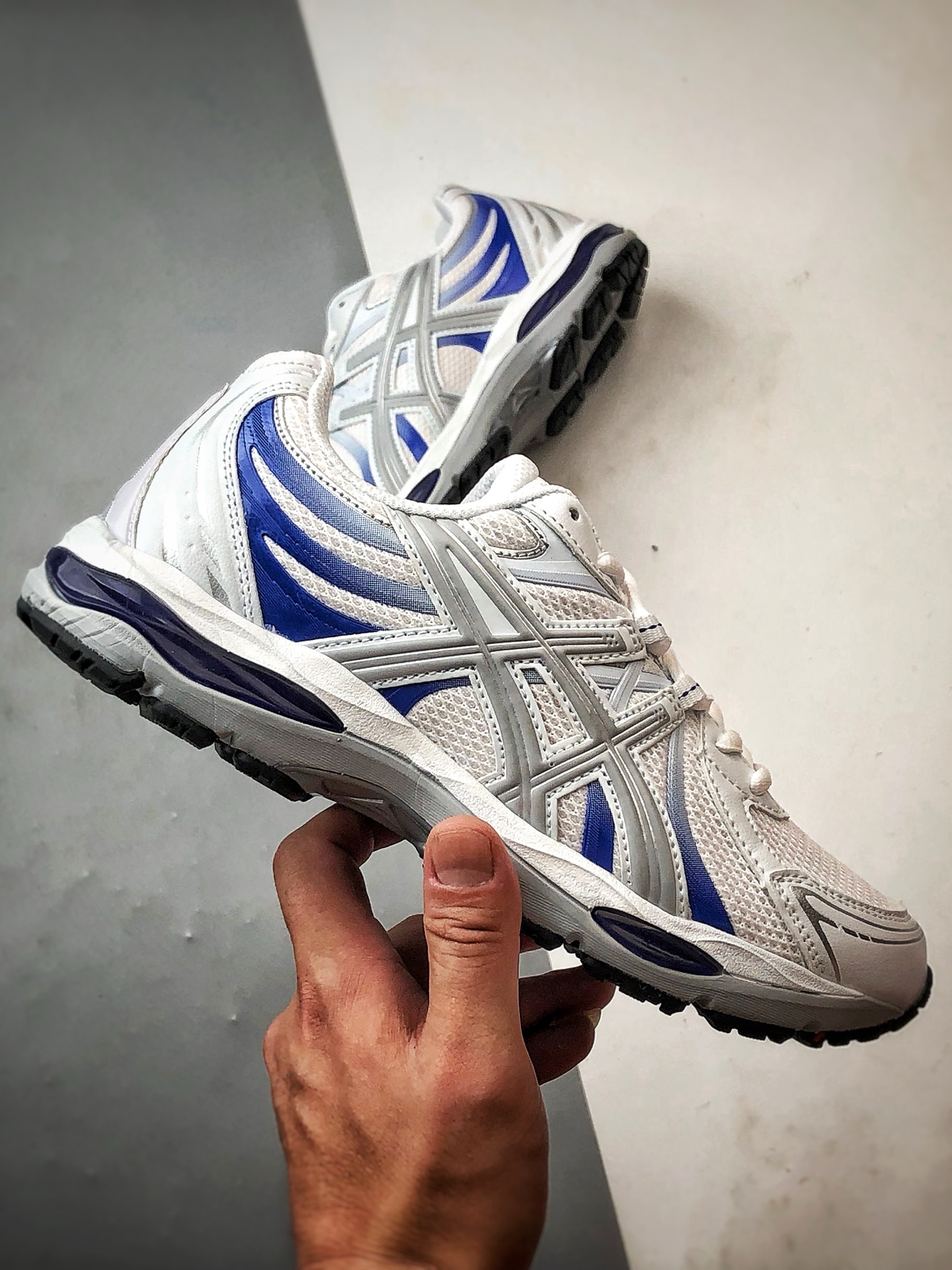 Asics Gel-Sekiran 白蓝 时尚舒适复古休闲运动跑步鞋 1203A711-100