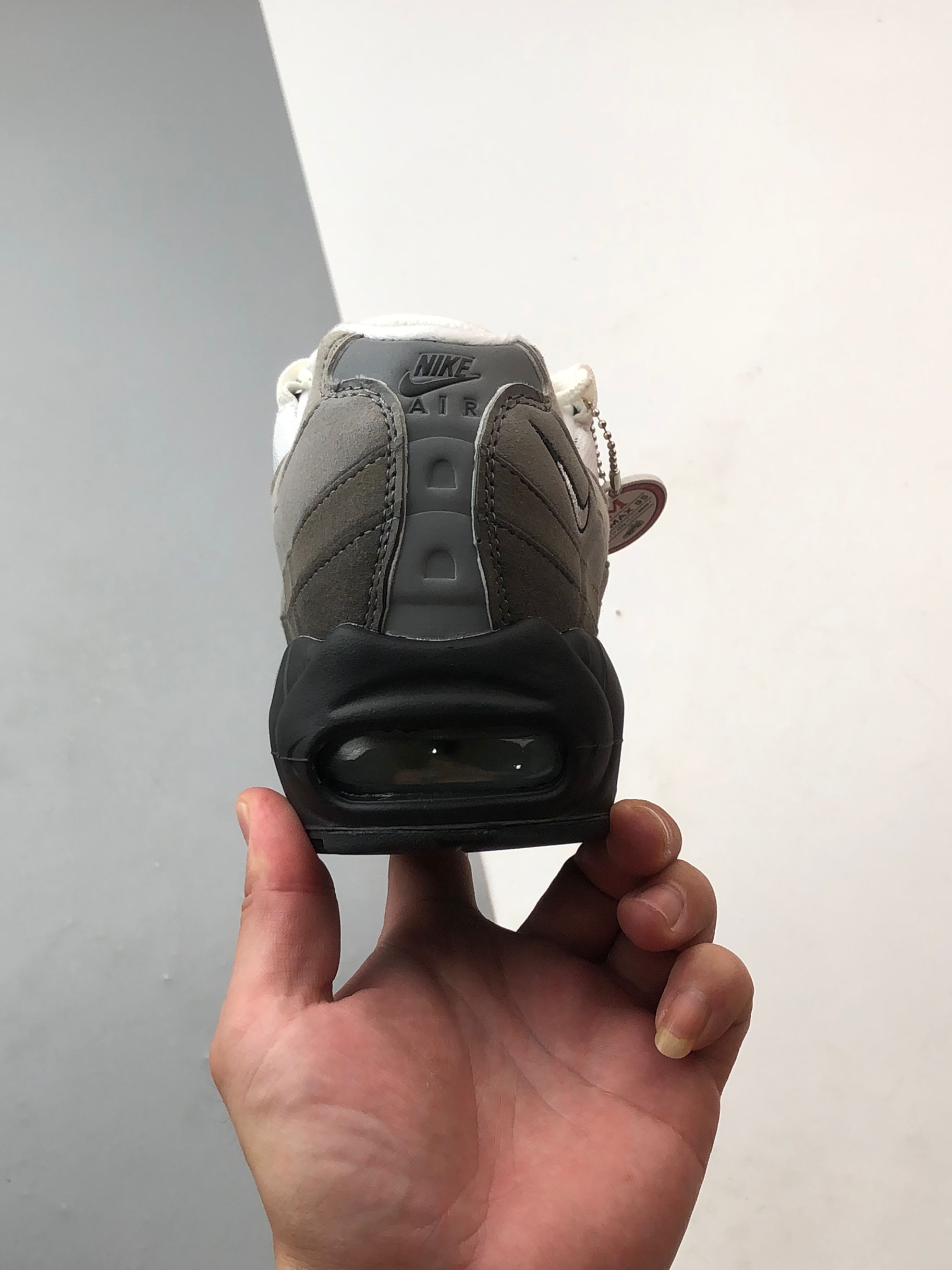 230 NK Air Max 95 黑灰白 外贸原单 织物气垫轻便低帮跑步鞋 AT2865-003